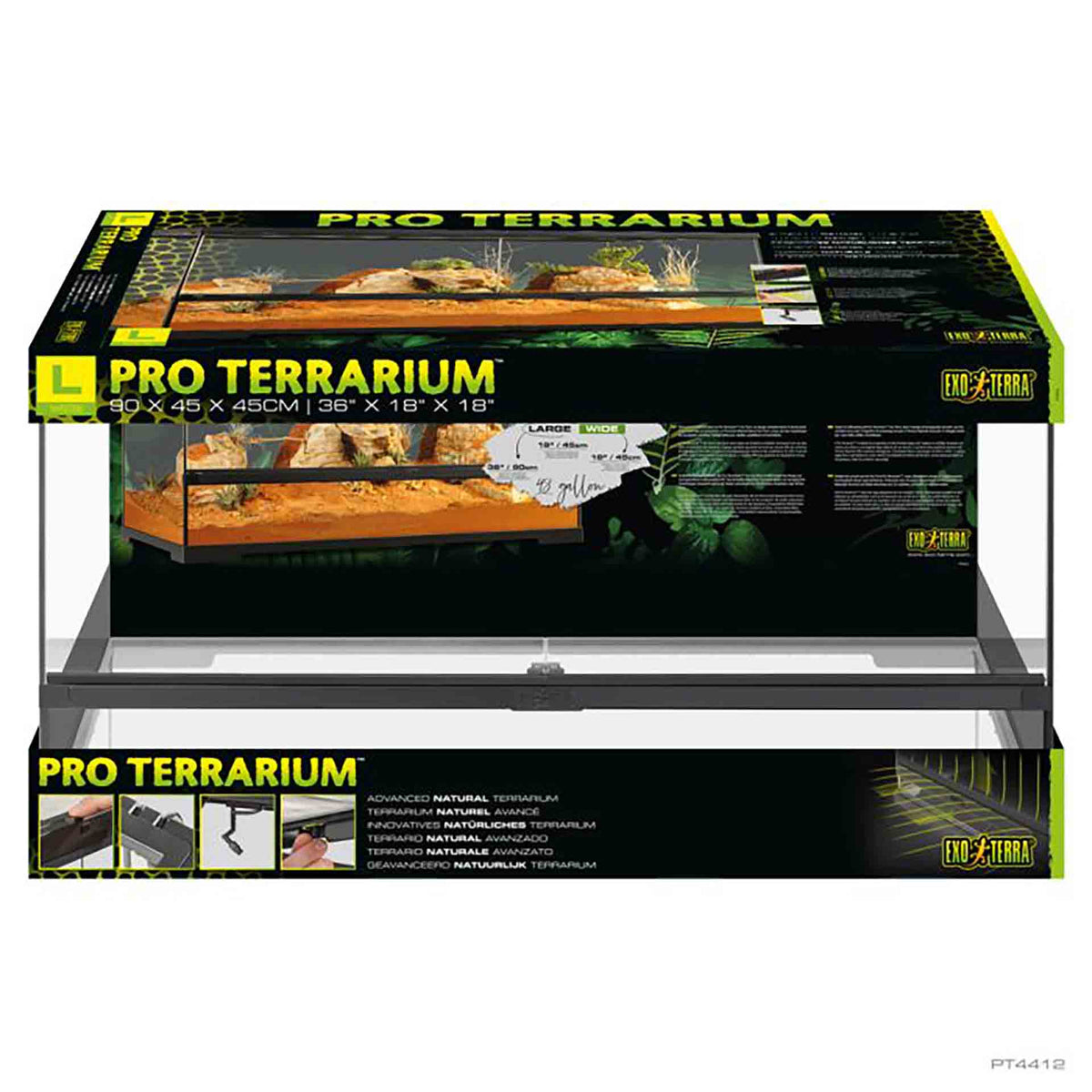Exo Terra Pro Terrarium Large / Wide - 90 x 45 x 45cm**