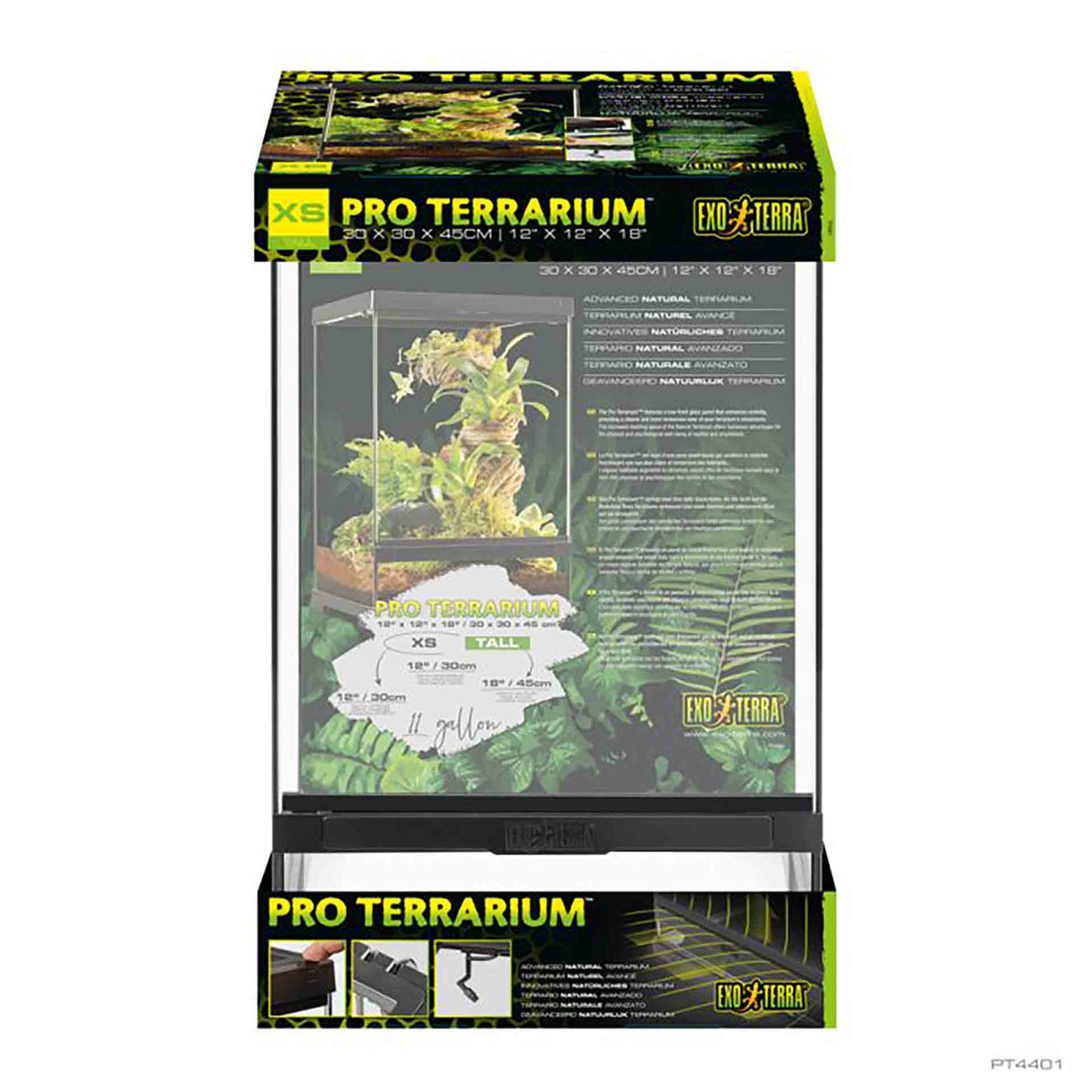 Exo Terra Pro Terrarium X-Small / Tall - 30 x 30 x 45cm**