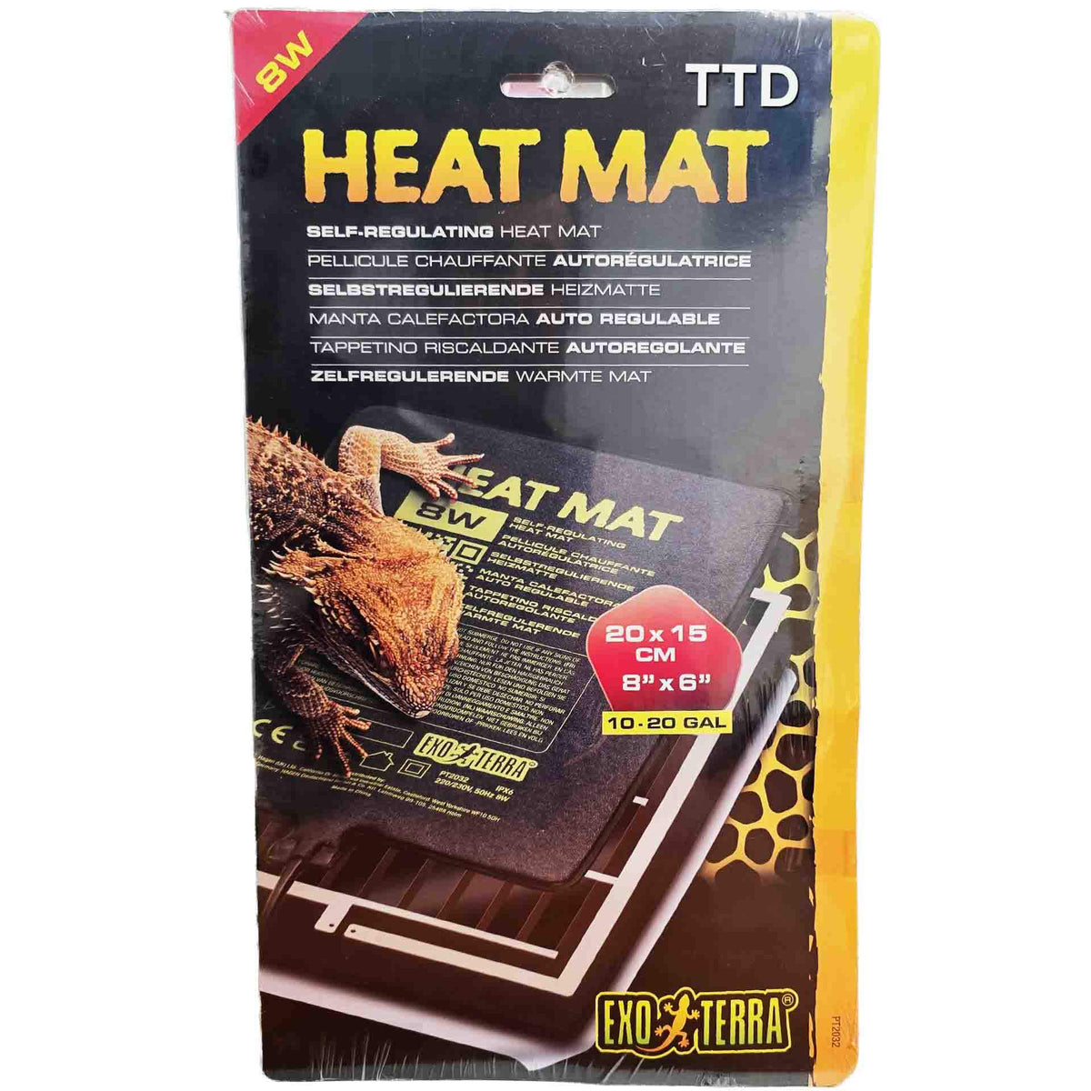 Exo Terra Self Regulating Heat Mat 20 x 15cm - 8w**