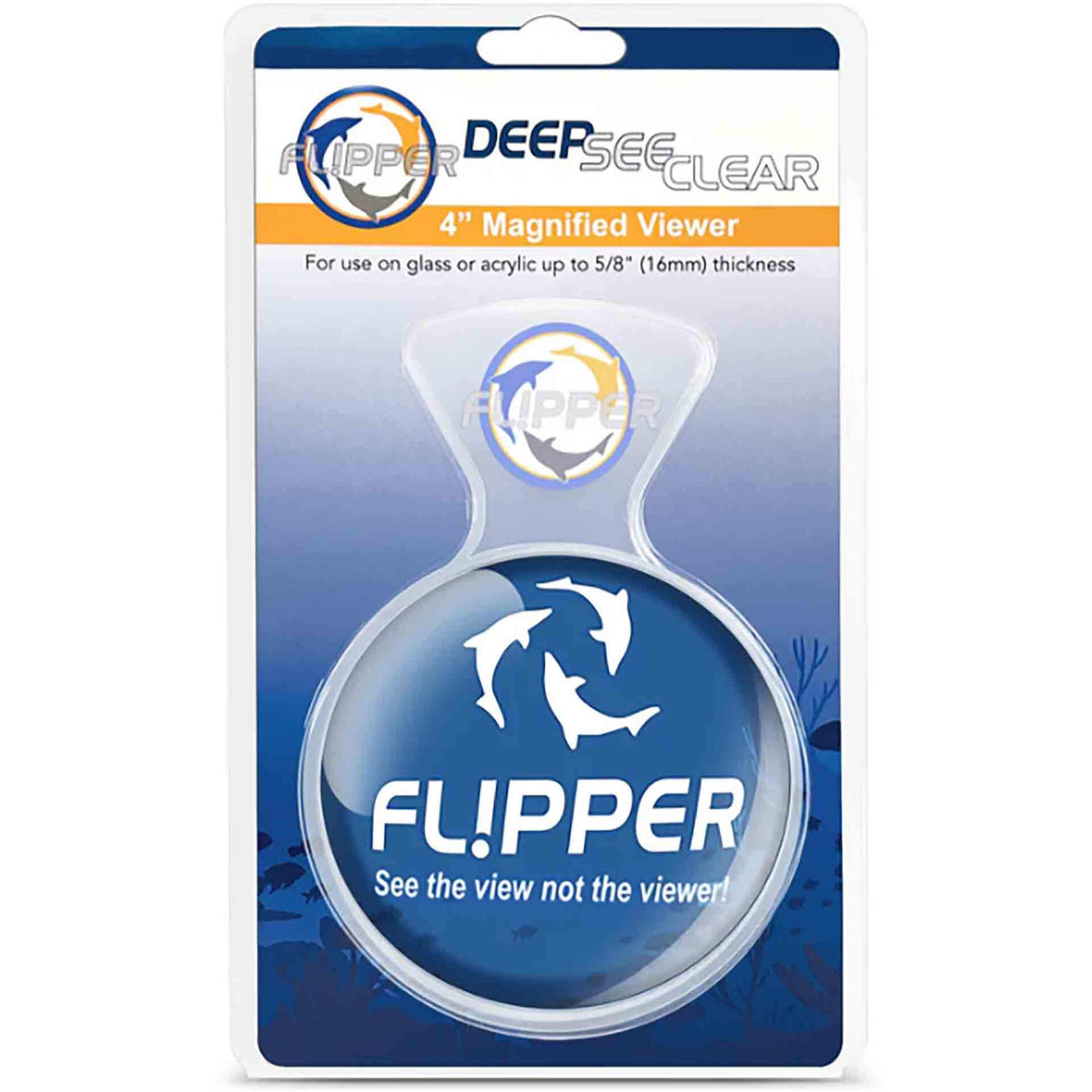 Flipper Deepsee Magnified Aquarium Viewer CLEAR - 10cm - 4inch