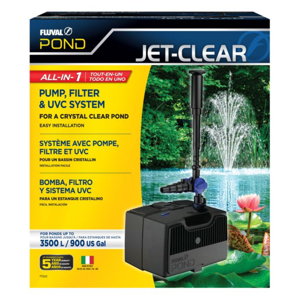 Fluval Pond Jet Clear Complete Filter with UV 3500