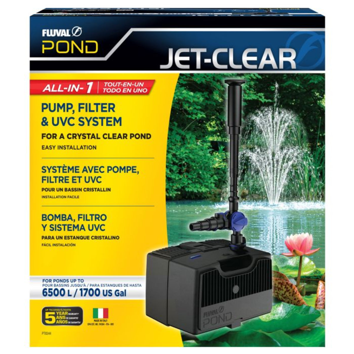 Fluval Pond Jet Clear Complete Filter with UV 6500