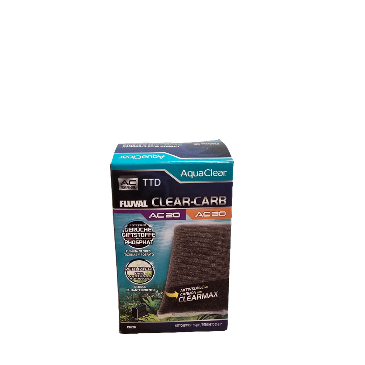 Fluval Aquaclear AC20/30 Clear Carb Insert - 1 Pack