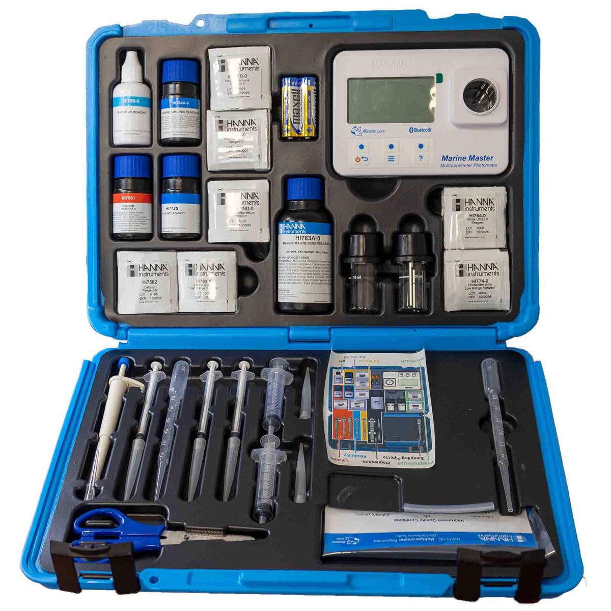 Hanna Master Waterproof Wireless Multiparameter Photometer with Chemical starter kit  - HI97115C - Special Order**