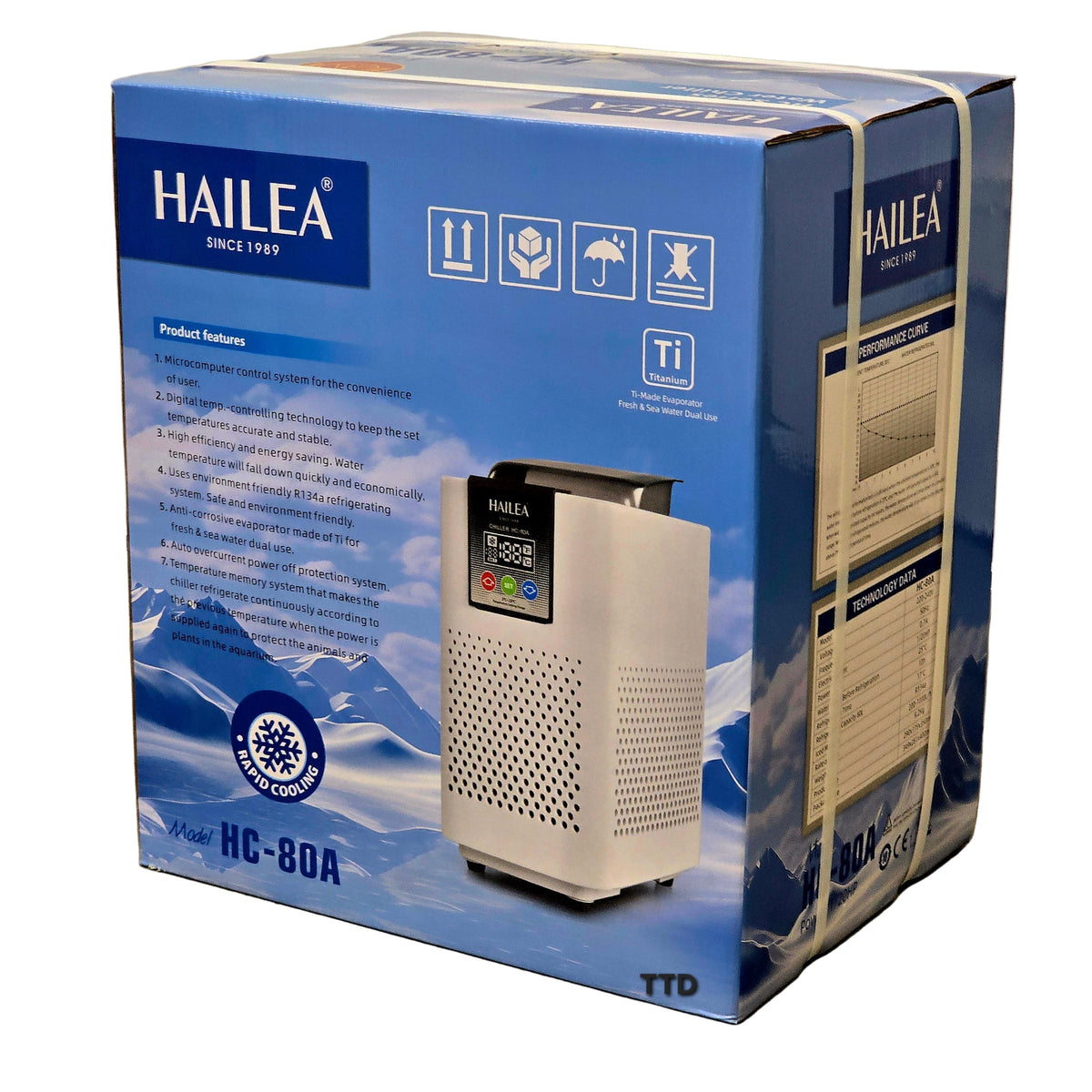 Hailea 80A Aquarium Chiller 1/20HP **