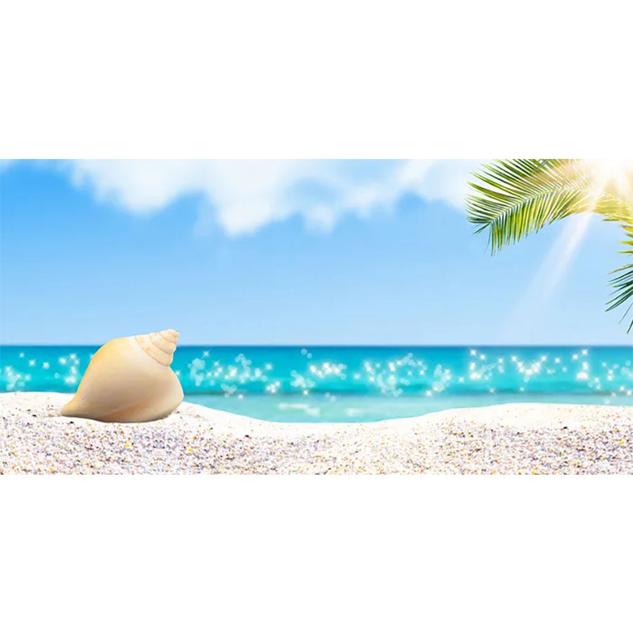 Hermit Beach - High Gloss Picture Background - 60cm High x 120cm Wide