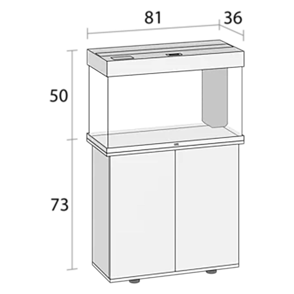 Juwel Rio 125 Light Wood - 81 x 36 x 73 cm (Cabinet Only)