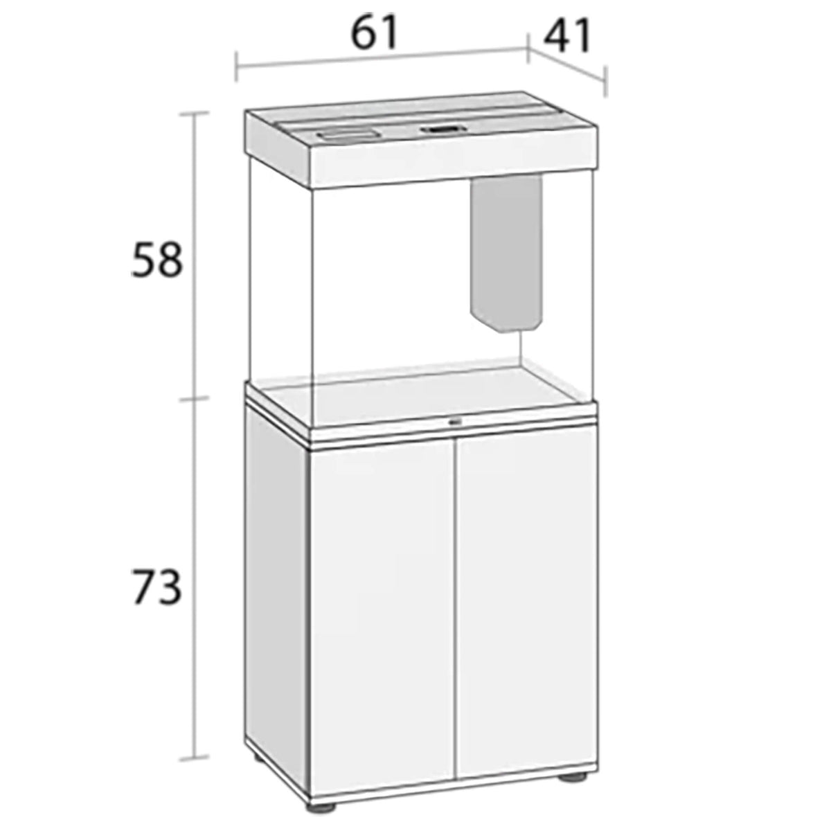 Juwel Lido 120 Grey - 61 x 41 x 73cm (Cabinet Only)