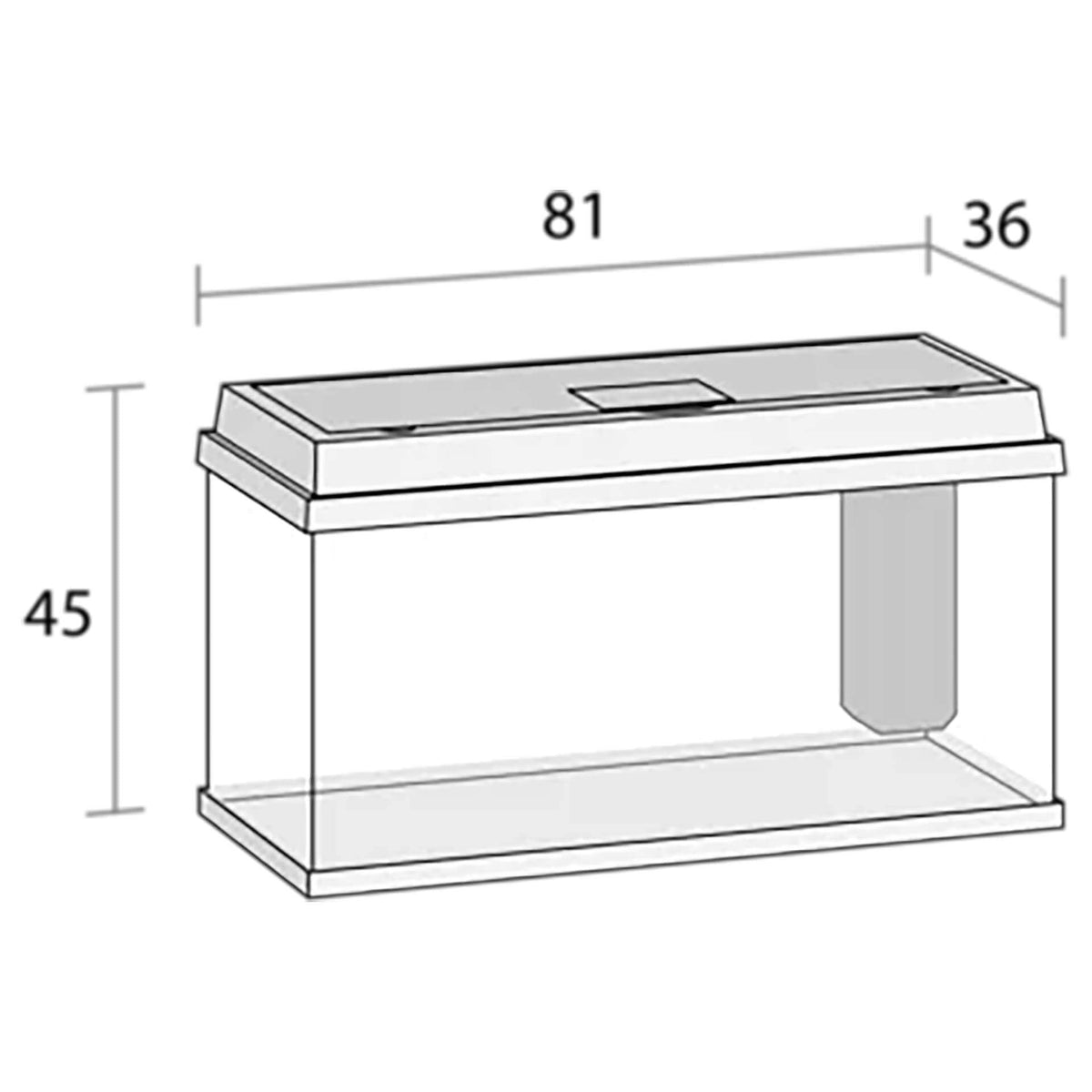 Juwel Primo 110 Aquarium Black - 81 x 36 x 45 cm (Tank Only) - In-store Pick Up Only**