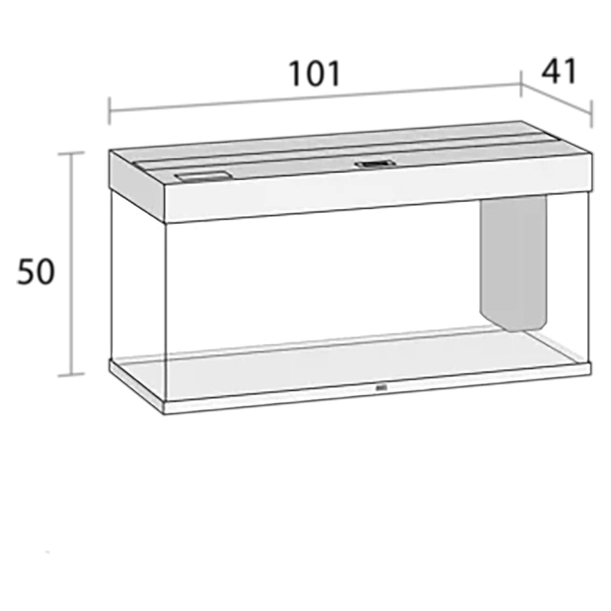 Juwel Rio 180 LED Aquarium White - 101 x 41 x 50 cm (Tank Only)