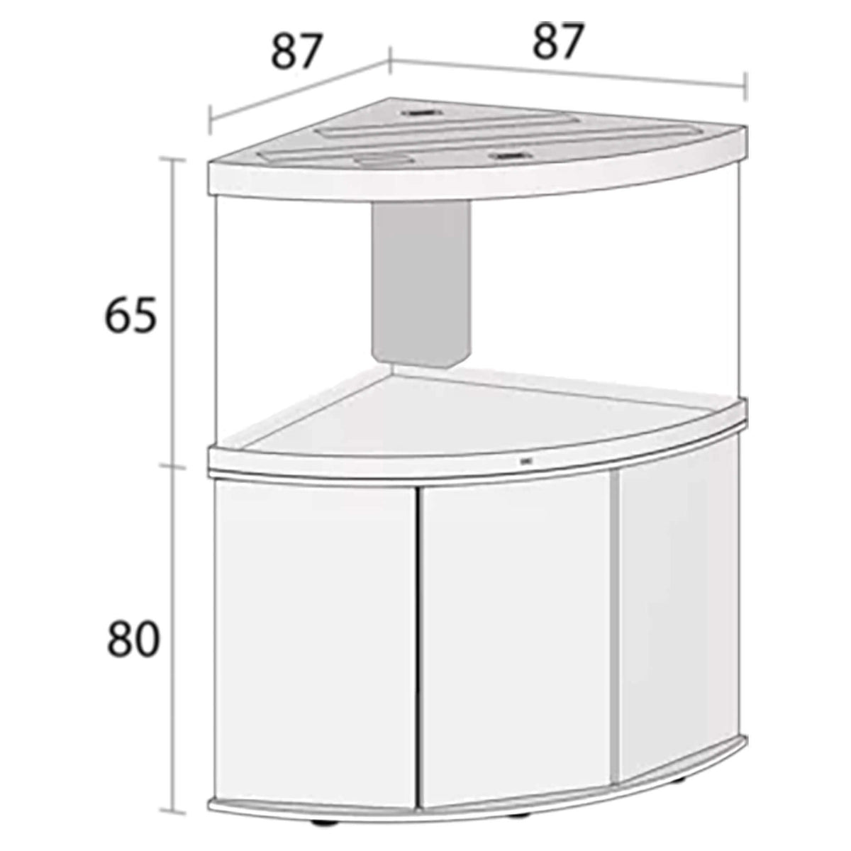 Juwel Trigon 350 LED Aquarium Black - 123 x 87 x 65 cm (Tank Only)