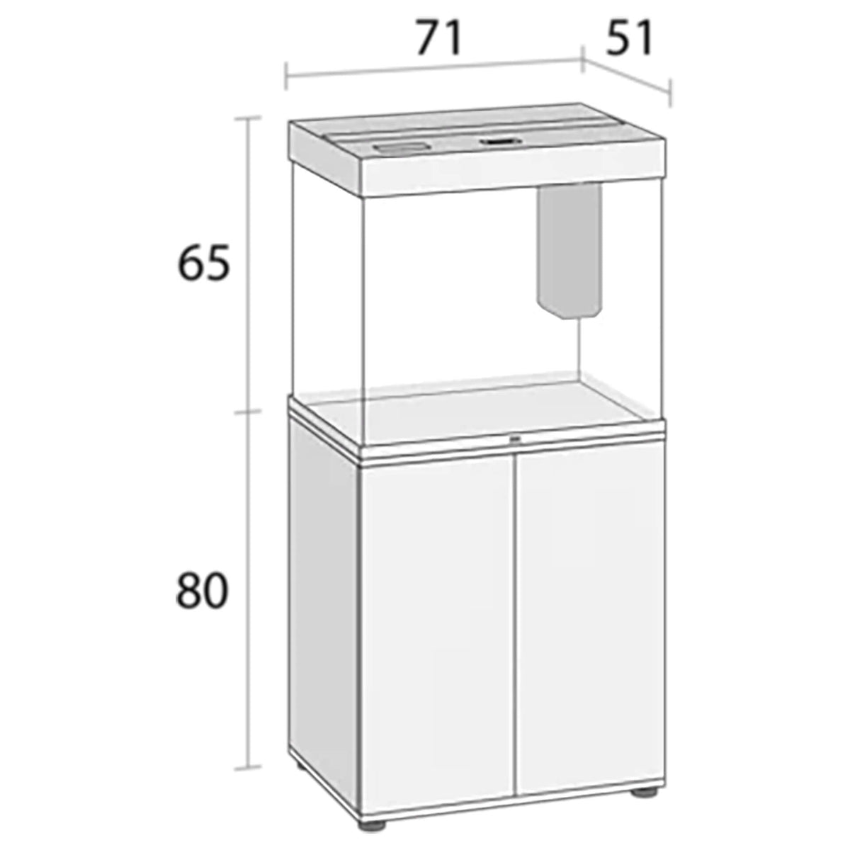 Juwel Lido 200 LED Aquarium Grey - 71 x 51 x 65 cm (Tank Only) - In Store Pick Up**