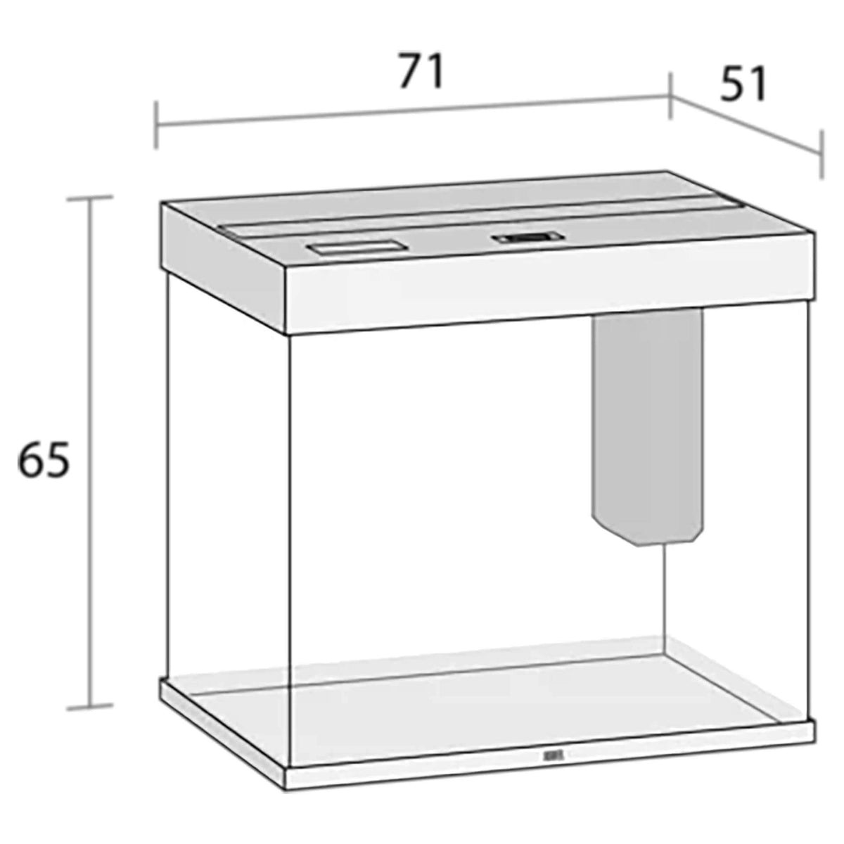 Juwel Lido 200 LED Aquarium Grey - 71 x 51 x 65 cm (Tank Only) - In Store Pick Up**
