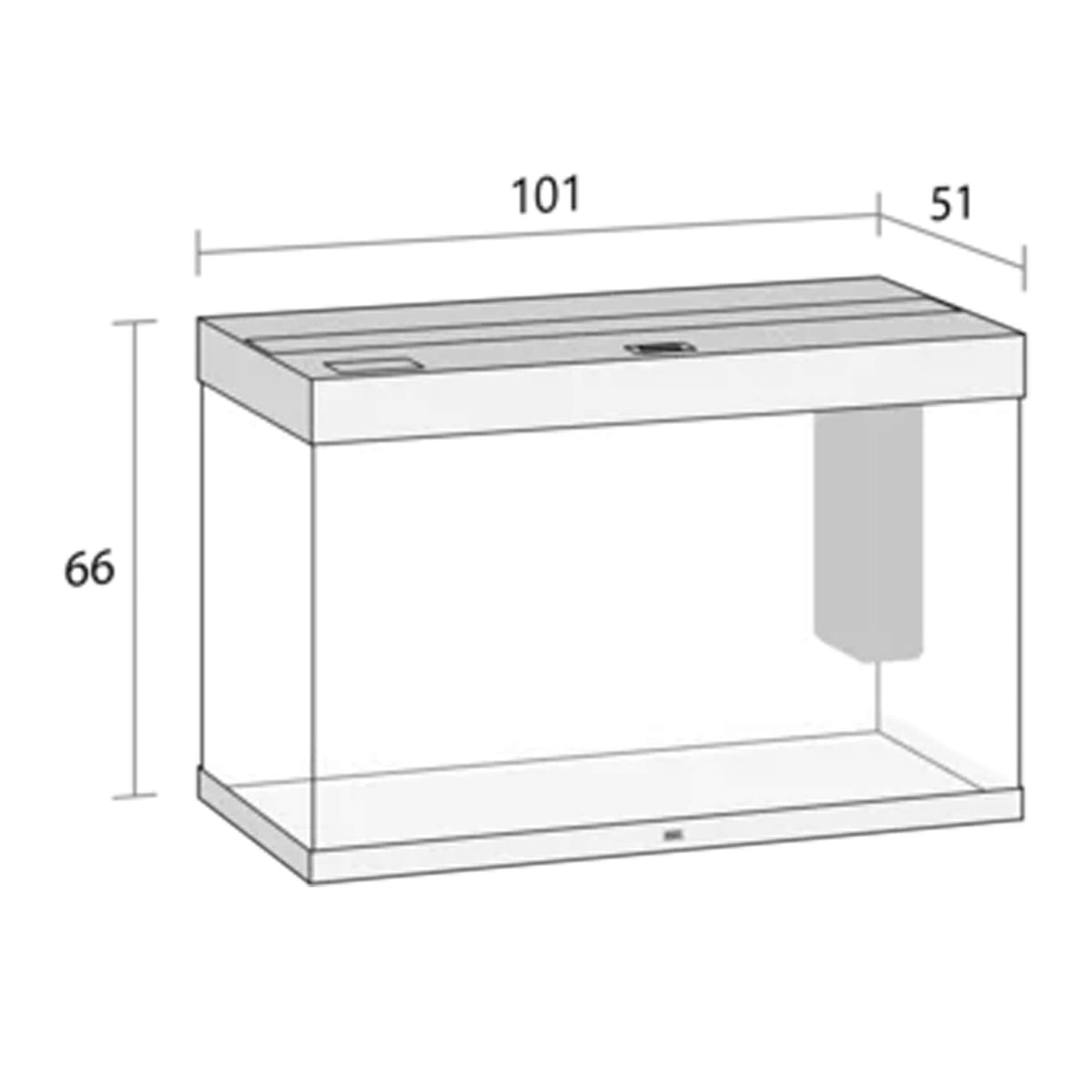 Juwel Rio 290 LED Aquarium White - 101 x 51 x 66 cm (Tank Only) - In Store Pick Up Only** - Special Order