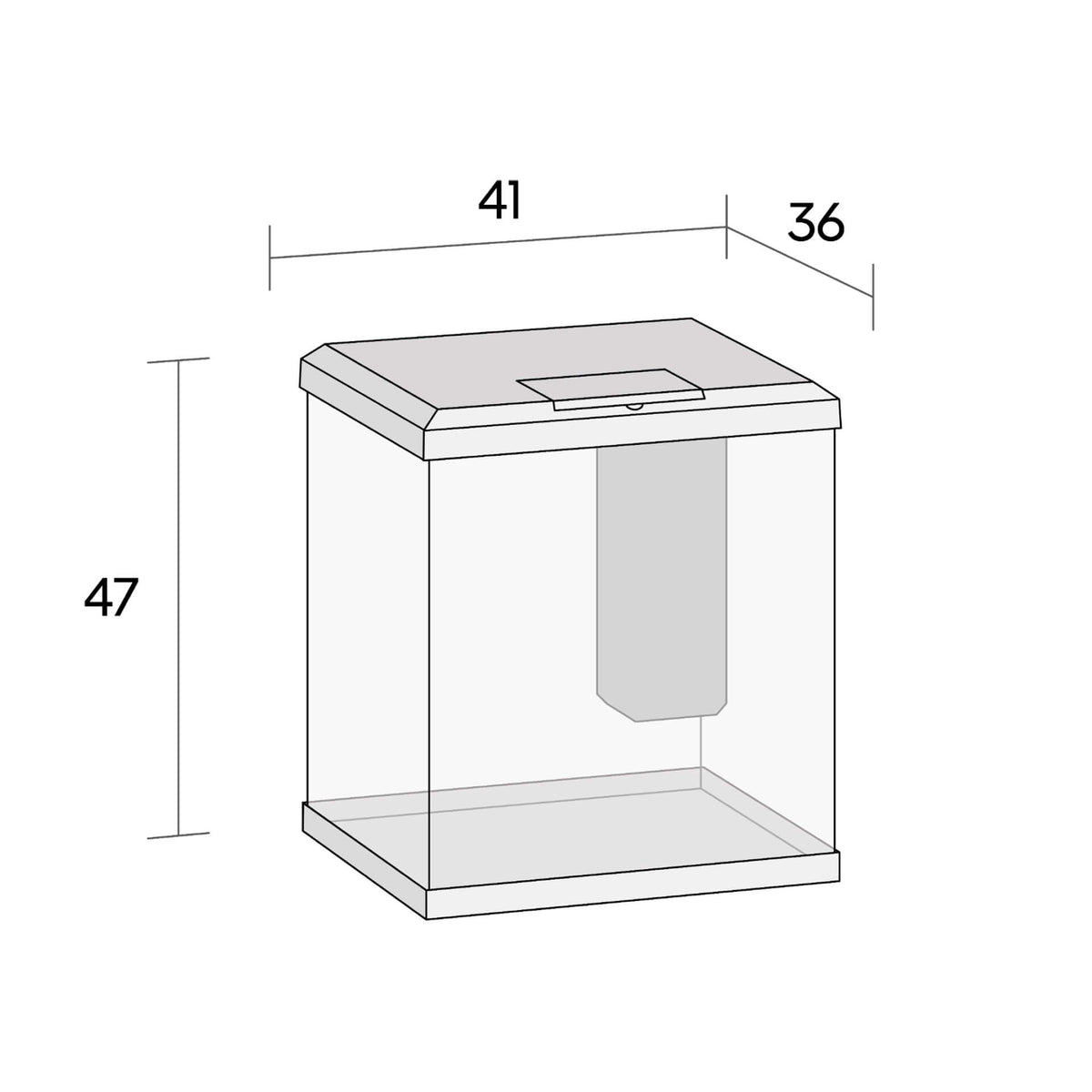 Juwel Vio Cube Aquarium 54 black 41 x 36 x 37cm, 54L -  In Store Pickup Only**