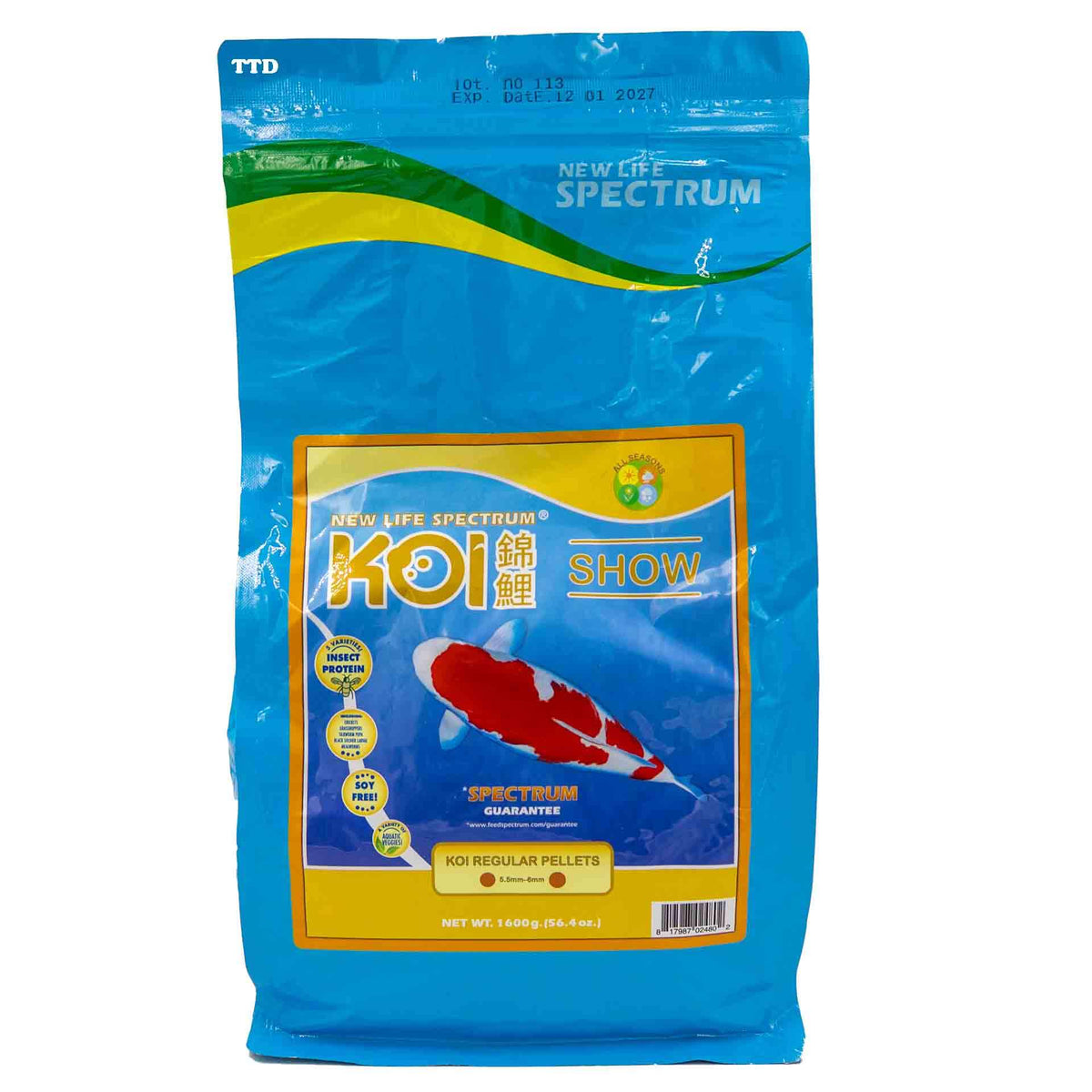 New Life Spectrum Koi Show 1.6kg - Pellet 5.5-6mm