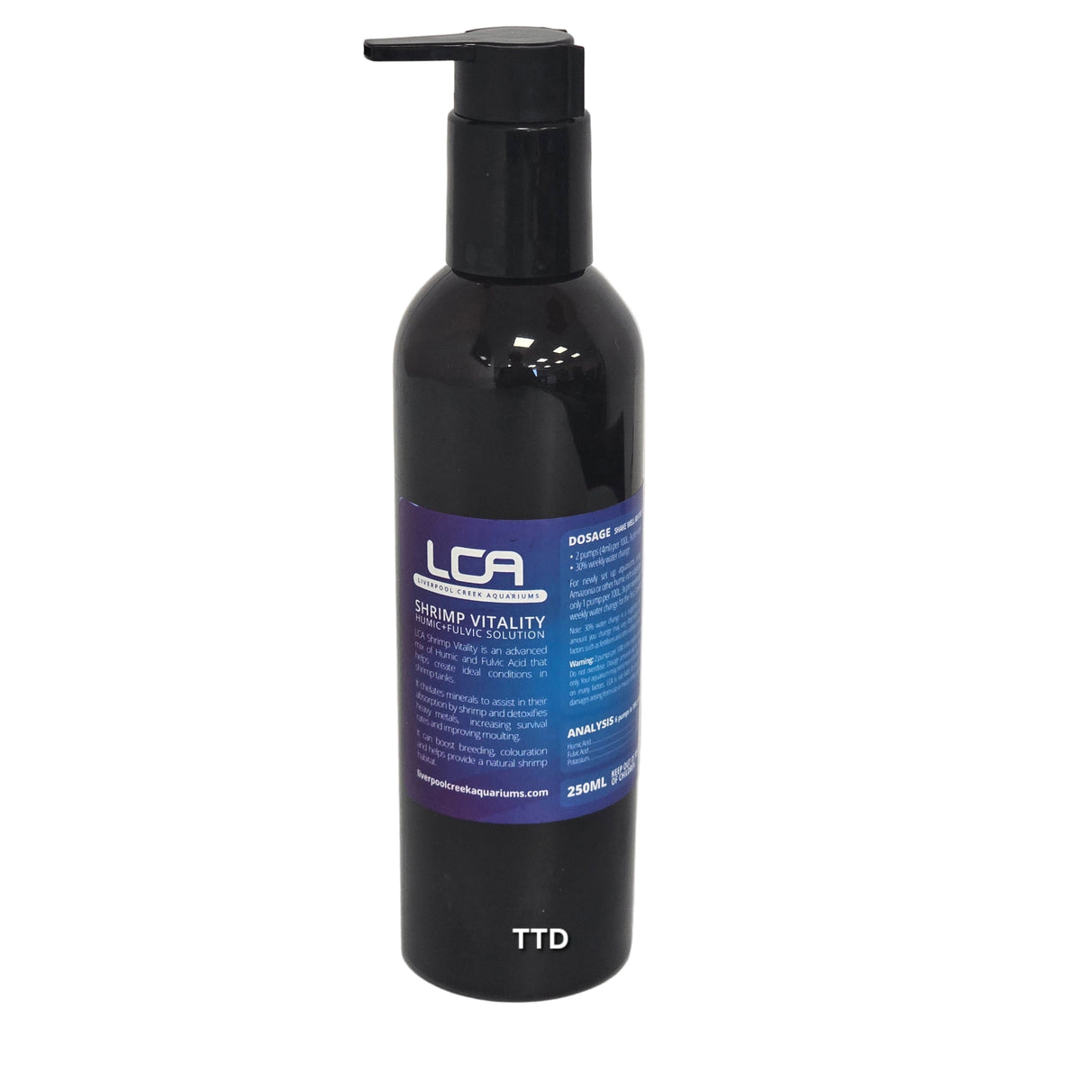 LCA Shrimp Vitality 250ml Humic + Fulvic Solution - Liverpool Creek Aquariums