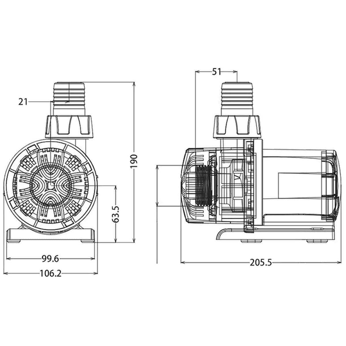 Mantis Tornado Return DC Pump 10000 L/H**