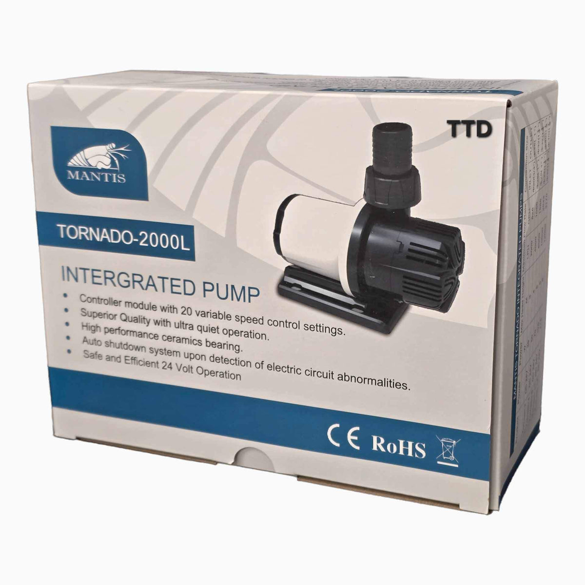 Mantis Tornado Return DC Pump 2000 L/H