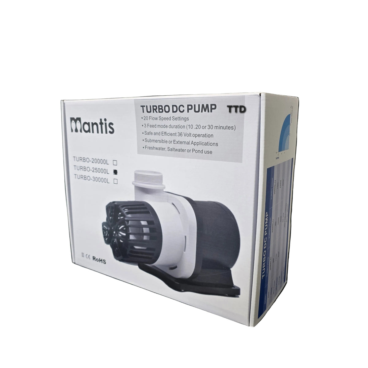 Mantis Turbo Return DC Pump 25000 L/H**