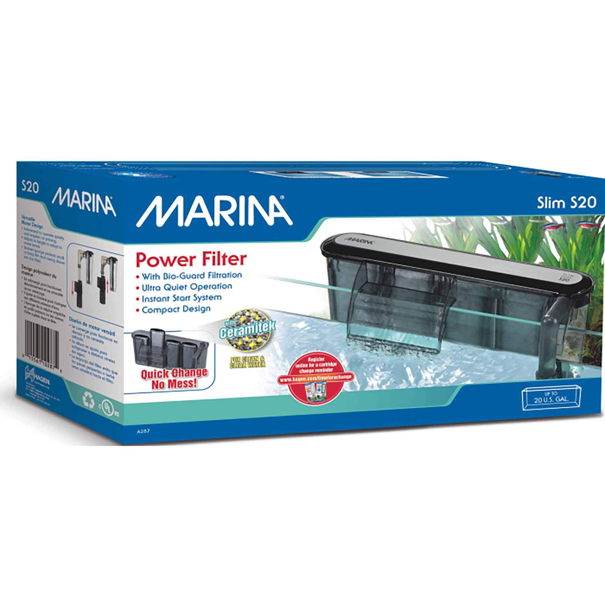Marina S20 Hang on Filter for Tanks up to 80 Litres**
