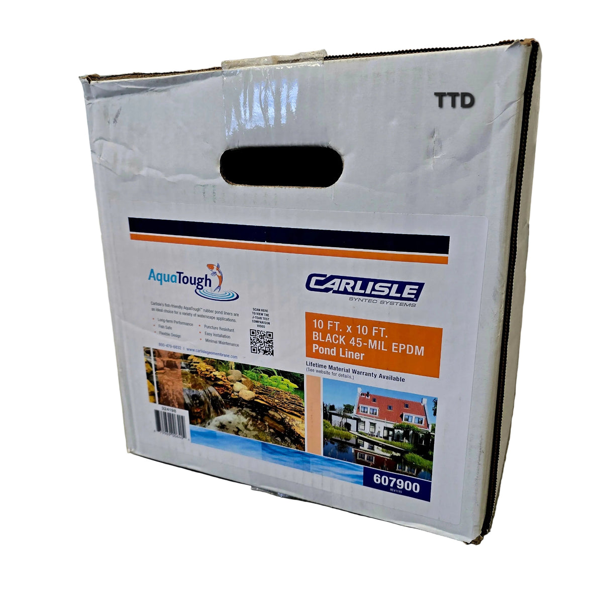 Oase Fol (Carlisle) Boxed EPDM Liner 3.05m x 3.05m x 1.14mm - (Rubber Pond Liner)**