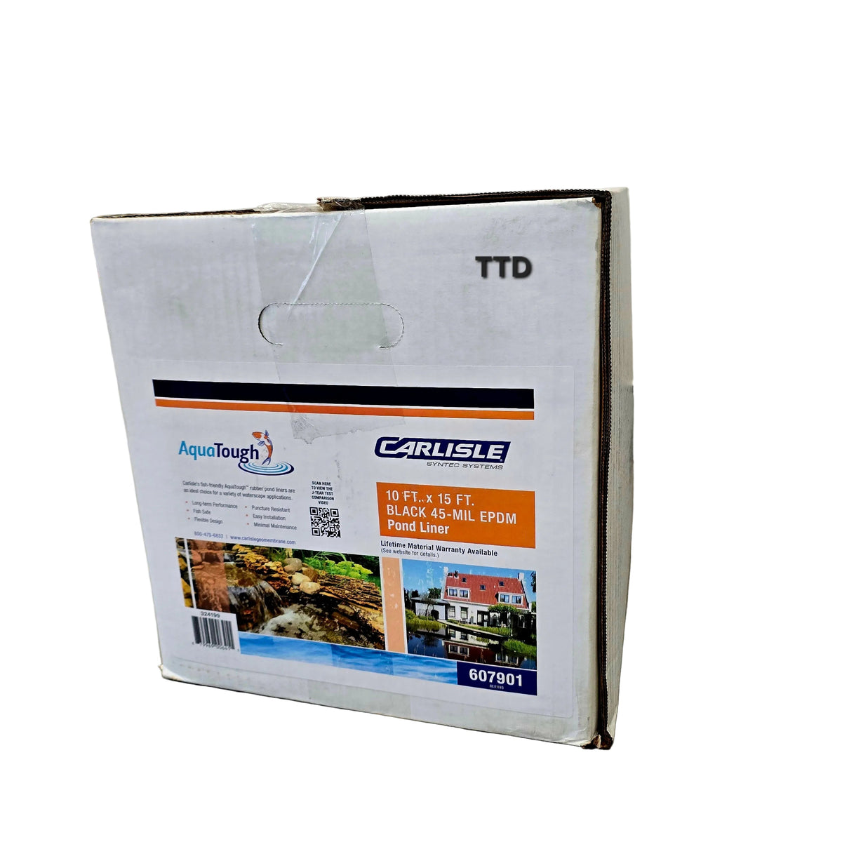 Oase Fol (Carlisle) Boxed EPDM Liner 3.05m x 4.57m x 1.14mm - (Rubber Pond Liner)**