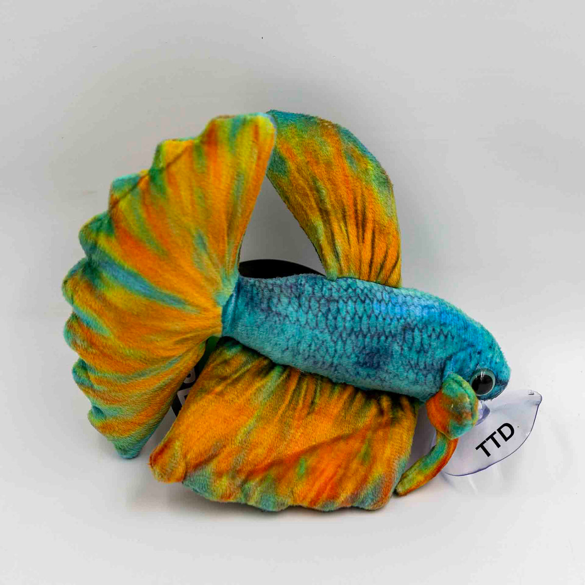 GreenPleco 'Opal Betta' 17cm Plushie with Suction Cup