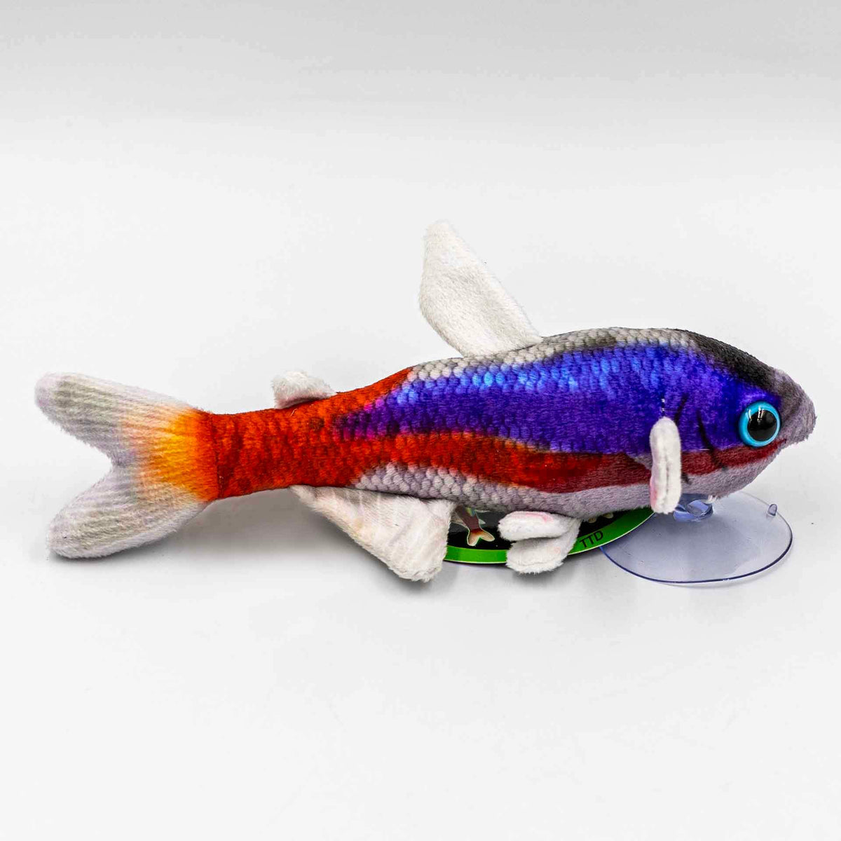 GreenPleco 'Cardinal Tetra' 19cm Plushie with Suction Cup