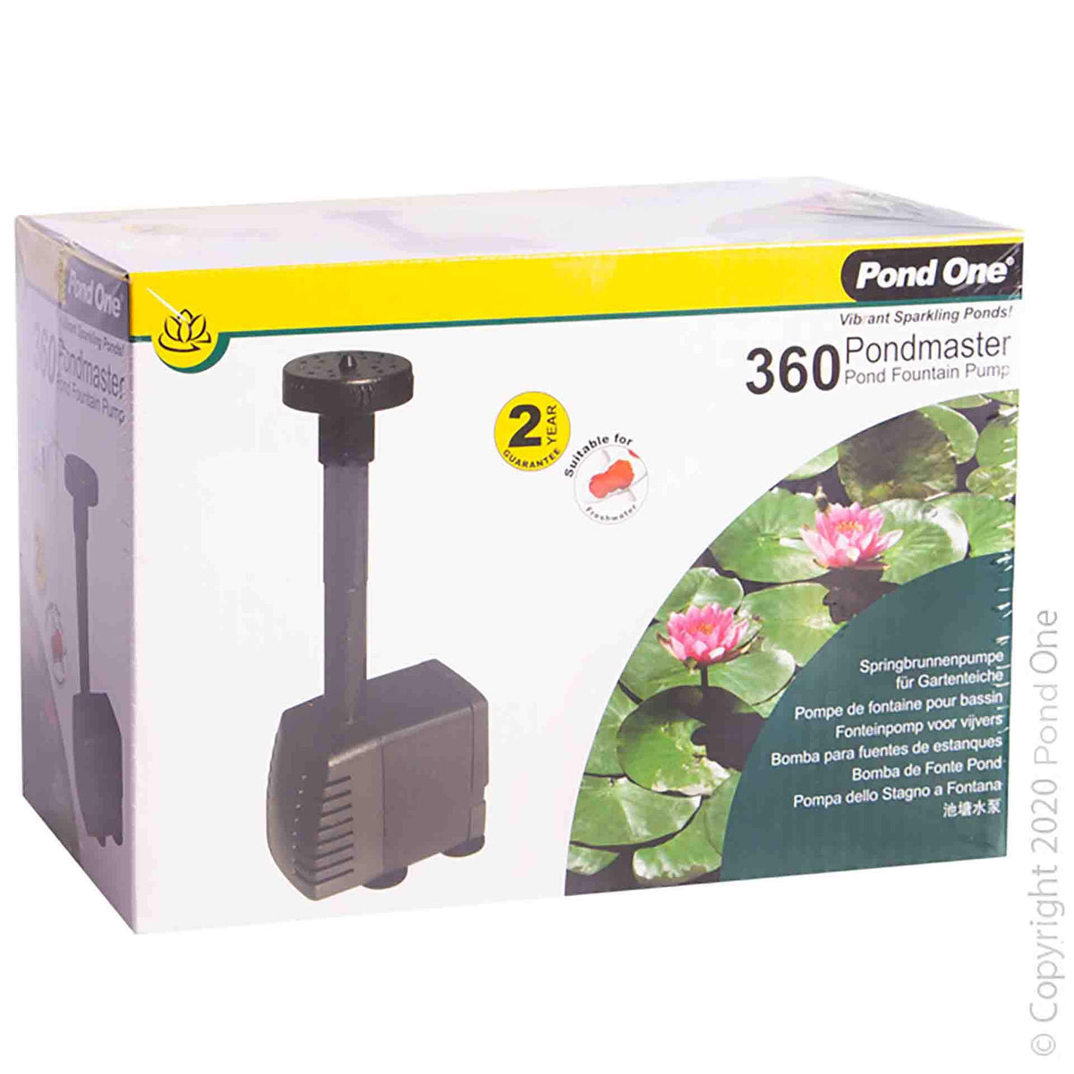 Pond One Pondmaster 360 Fountain Pump 600LH 0.85m Mh head height
