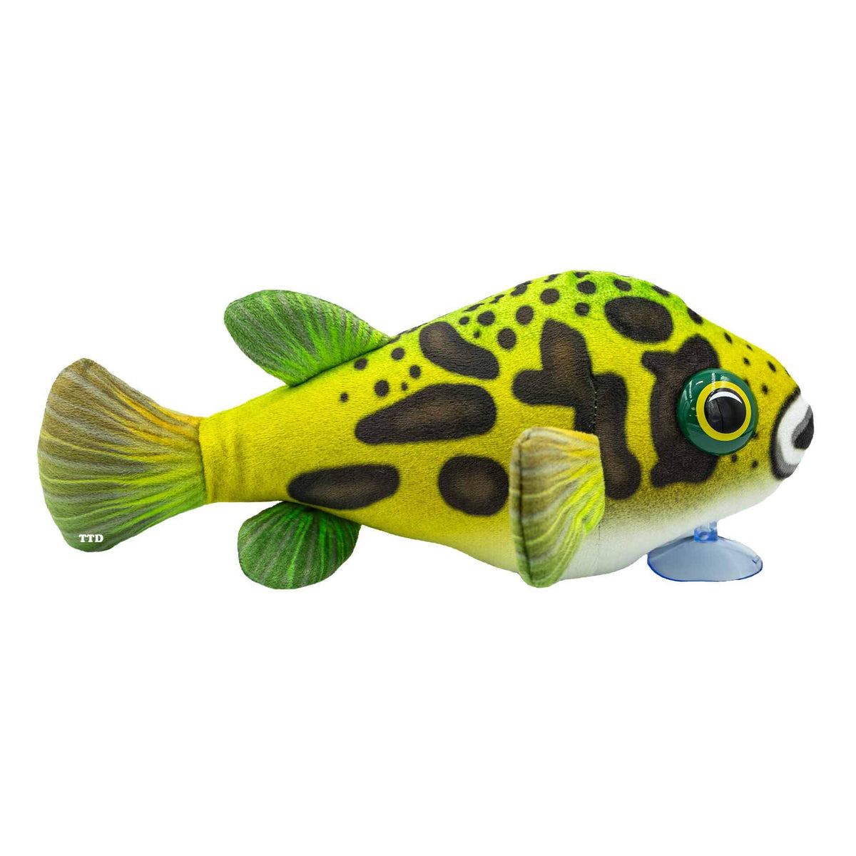 GreenPleco 'Puffer Fish' 30cm Plushie with Suction Cup
