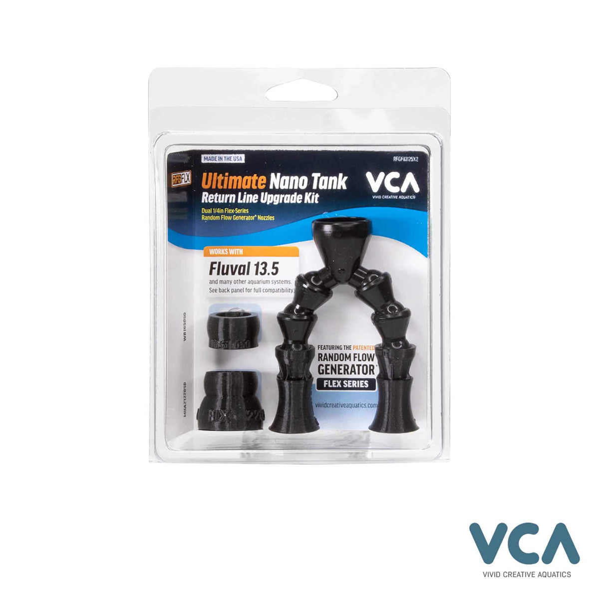 VCA Random Flow Generator Dual Nozzle 1/4&quot; for Nano Aquariums