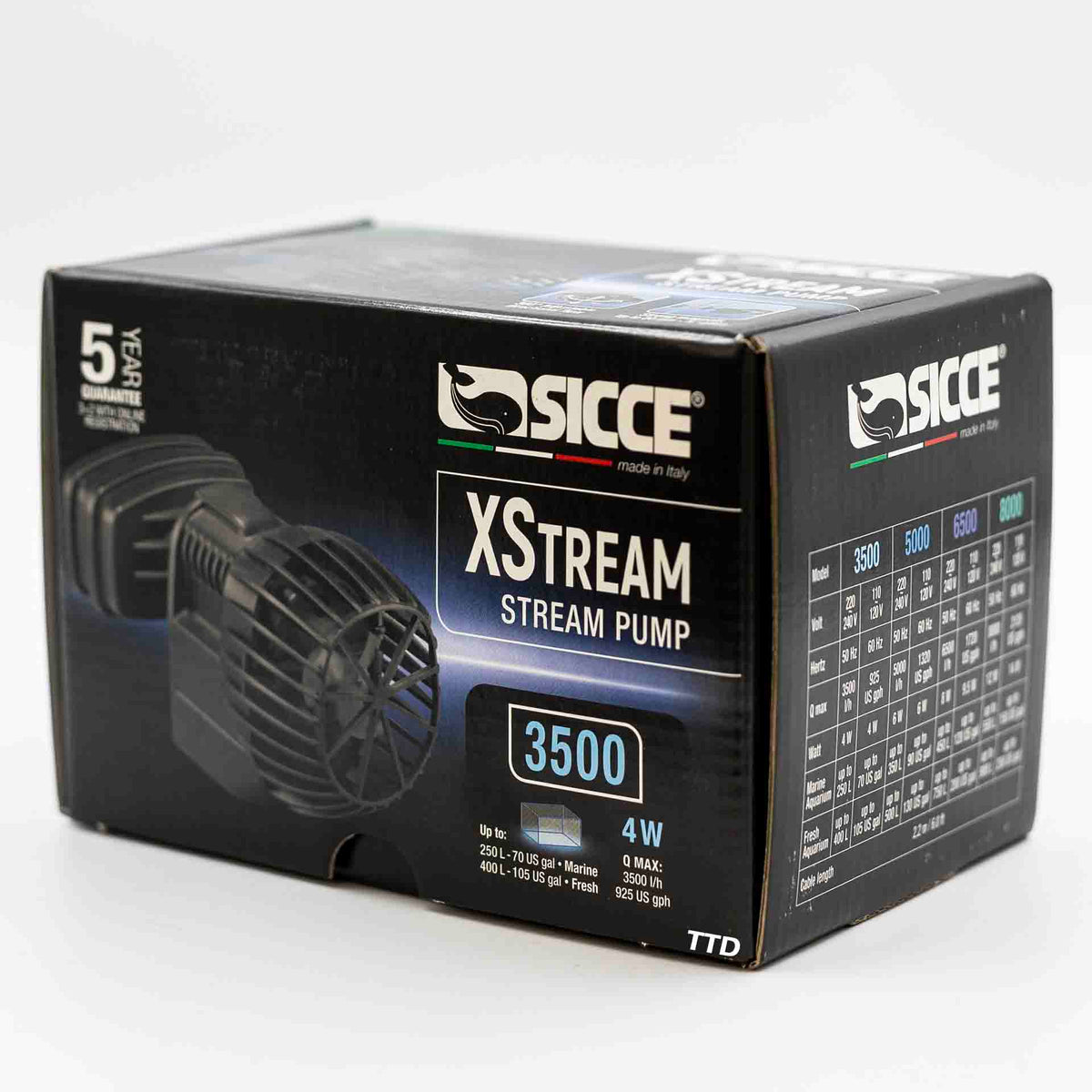 Sicce XSTREAM Compact Stream Pump - 3500l/h - 2.2m cable
