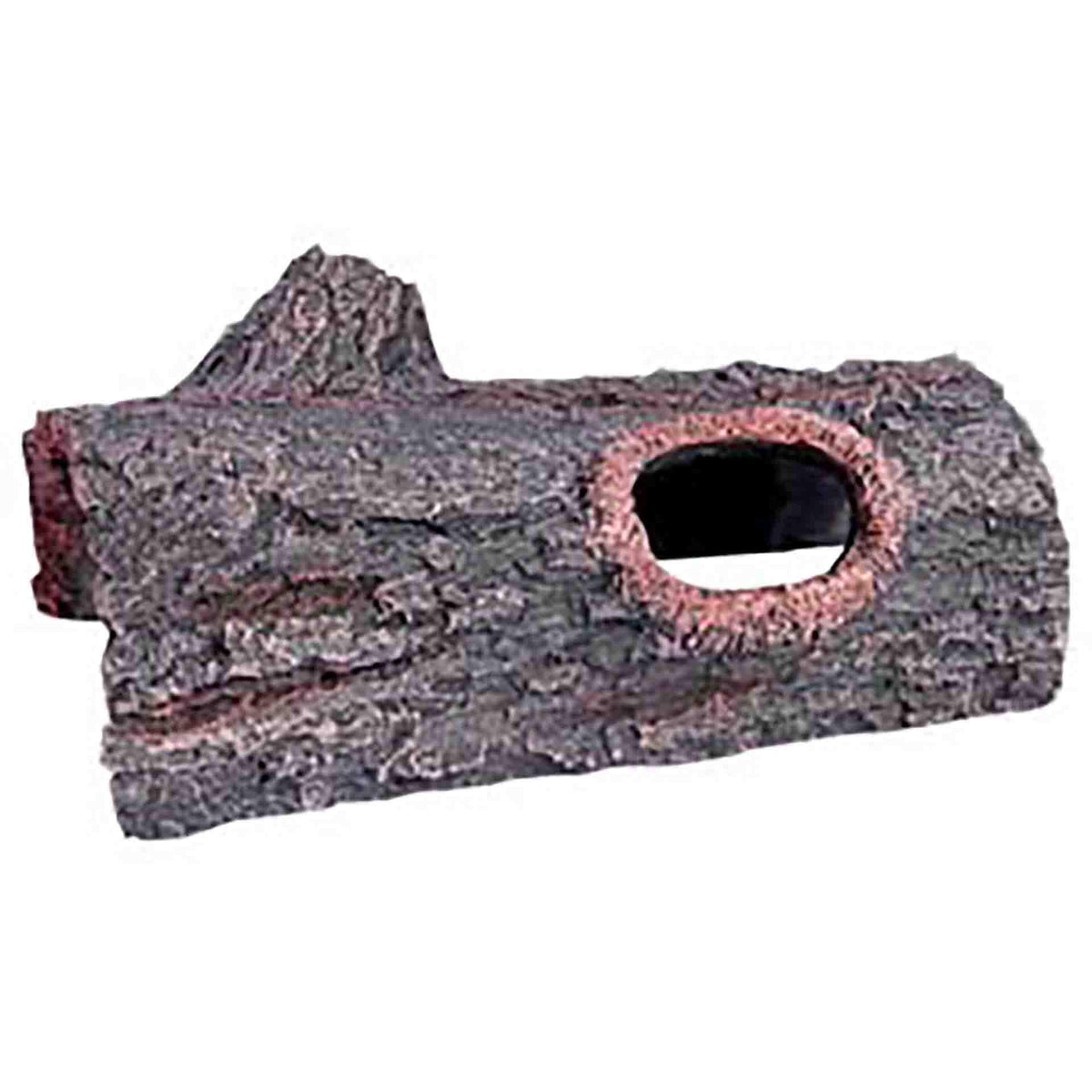 Reptile One Ornament Log With Holes Sm 21x10.5x8cm