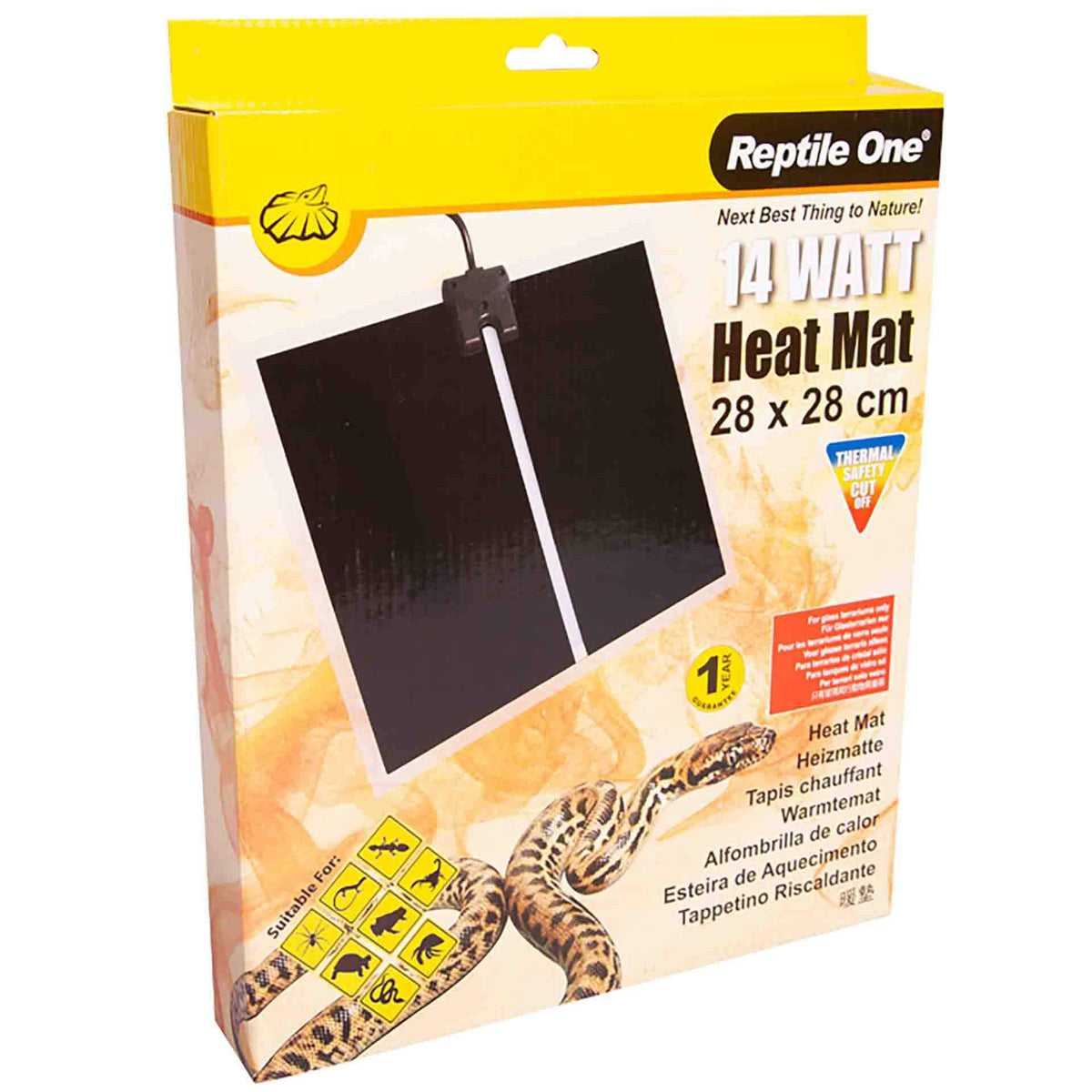 Reptile One Reptile Heat Mat 14w - 28x28cm**