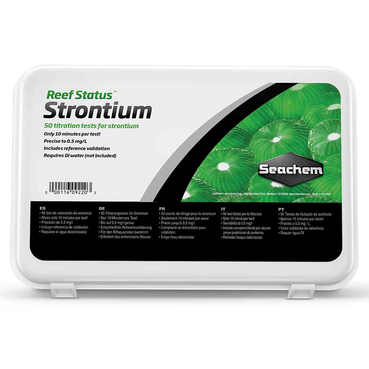 Seachem Reef Status Strontium Test Kit - 50 Tests