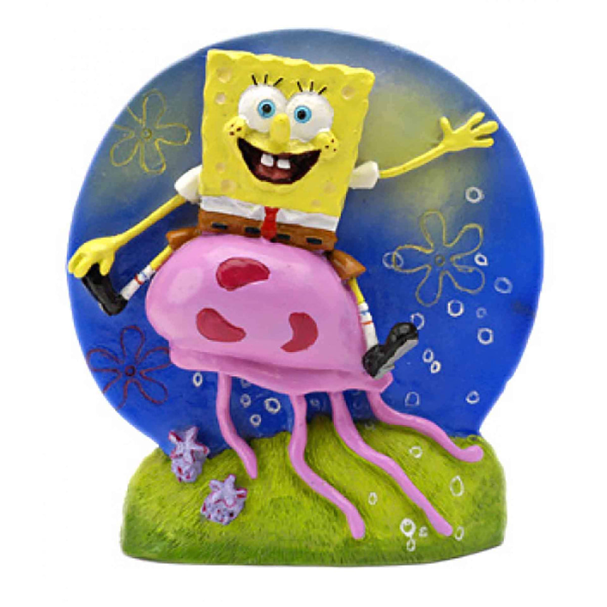 SpongeBob Squarepants on Jellyfish Resin Replica Large Ornament - 7.6cm High