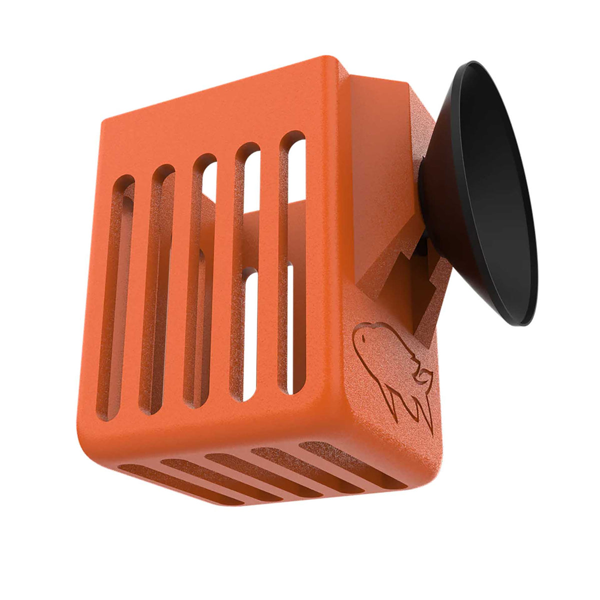Scapefin Suction-Mounted Fish Feeder / Aquarium Frozen Food Dispenser - Orange