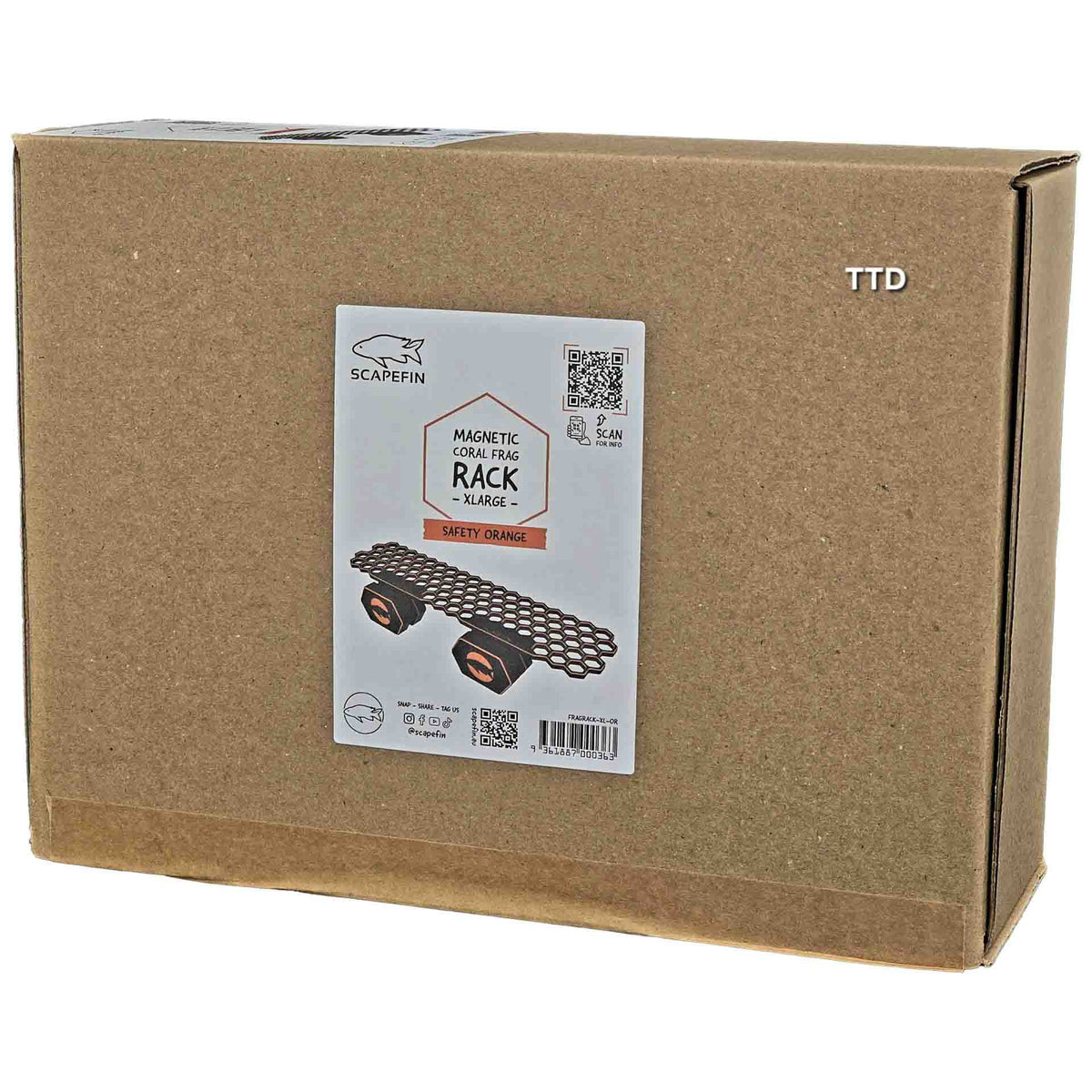 Scapefin Magnetic Coral Frag Rack -XLarge - Safety Orange