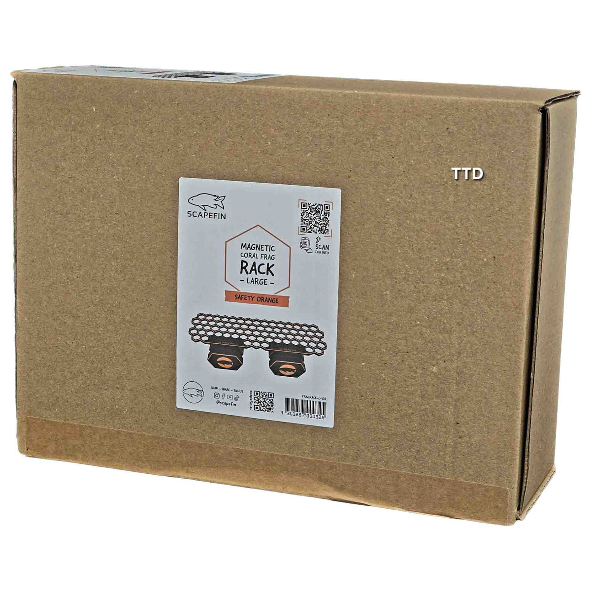 Scapefin Magnetic Coral Frag Rack - Large - Safety Orange