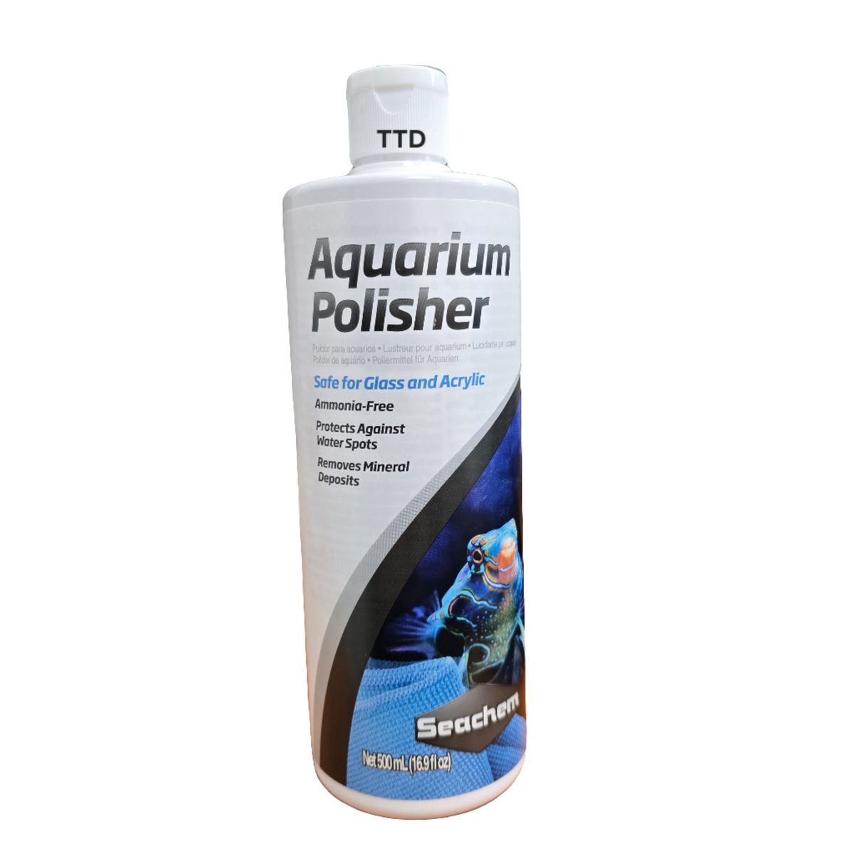 Seachem Aquarium Polisher Ammonia Free (Safe for Glass and Acrylic) 500ml