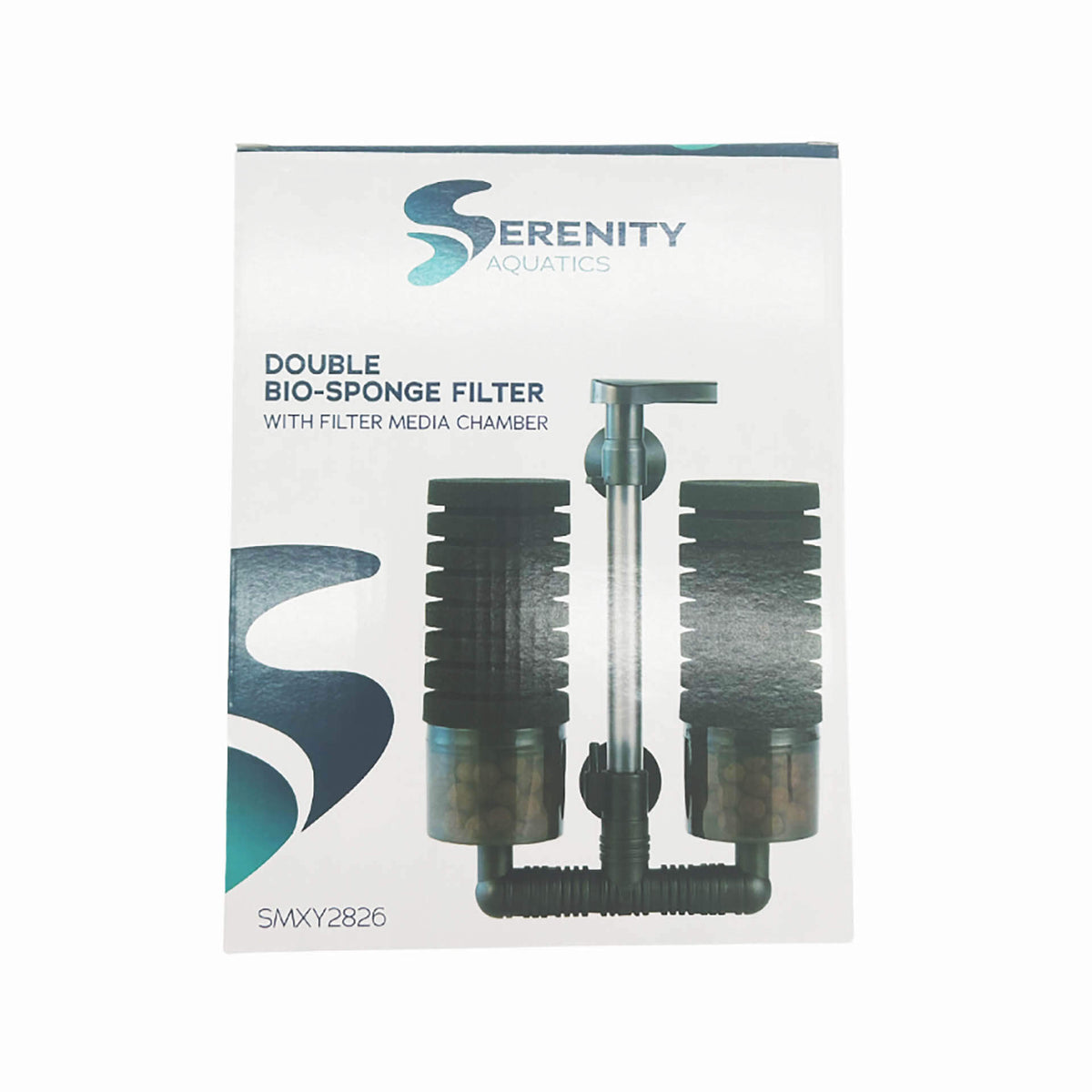 Serenity Bio Sponge Filter with Filter Media Chamber - Double SMXY-2826