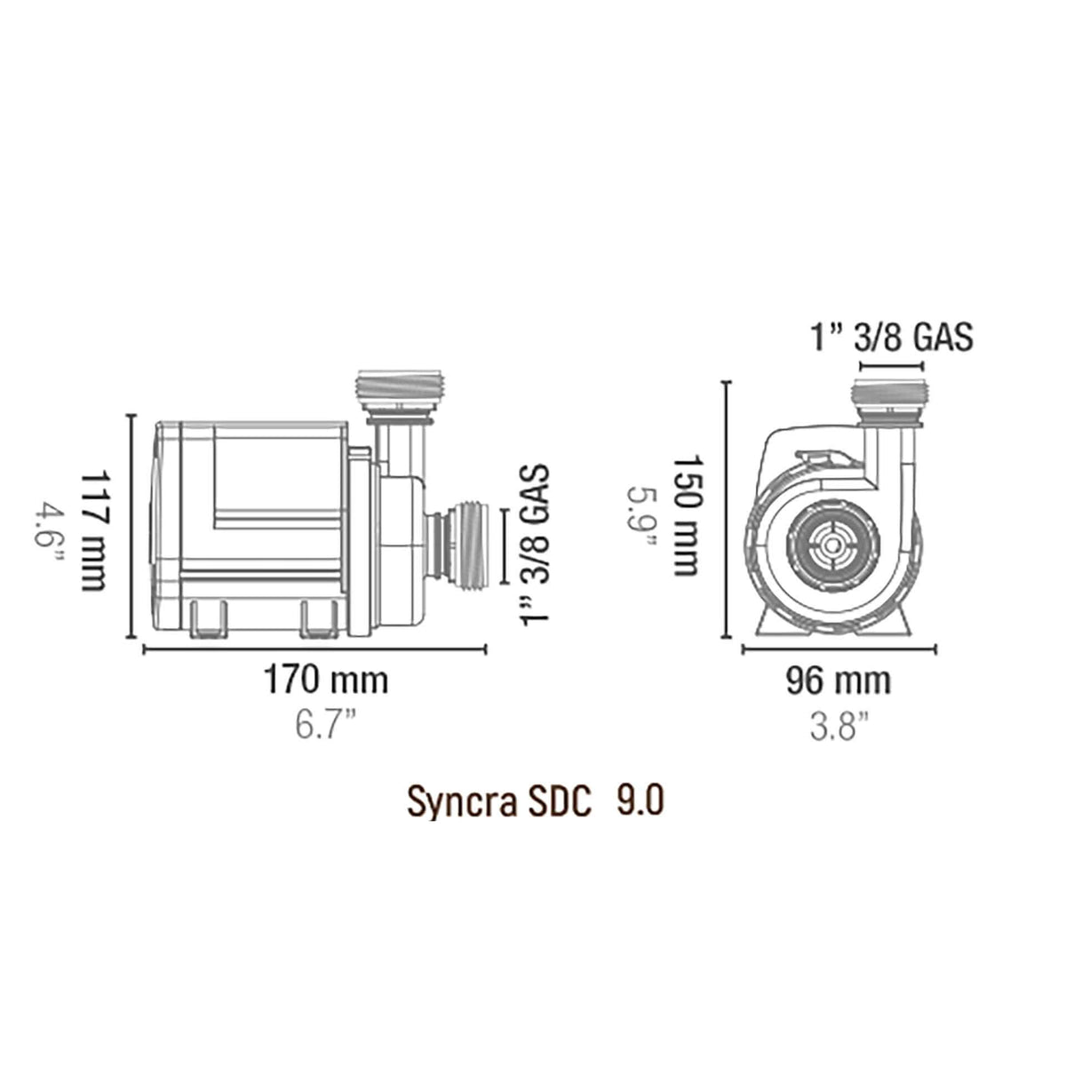 Sicce Syncra SDC Wifi Controllable Pump 9.0 - 4000 - 9000l/h