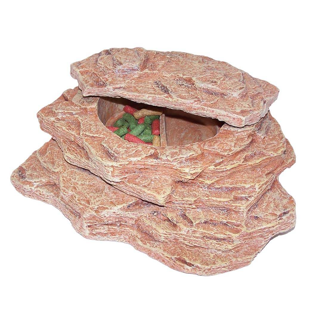 URS Sandstone Steps with Revolving Dish - Wide. 260 x 210 x 100 mm