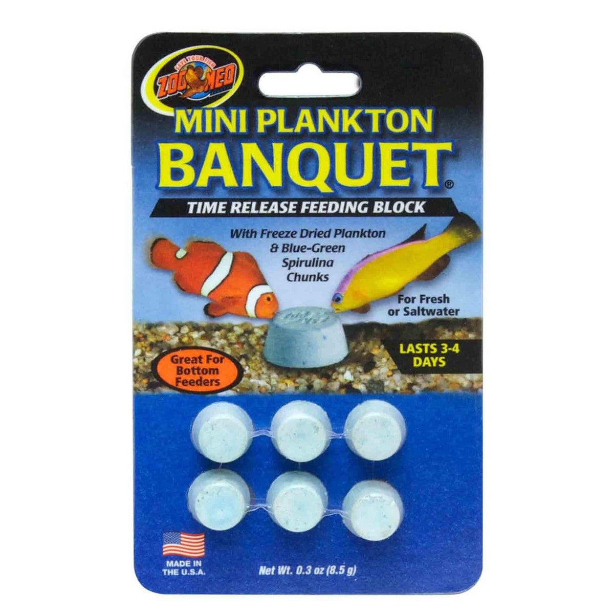 Zoo Med - Mini Plankton Banquet Feeding Block (6) 3-4 days