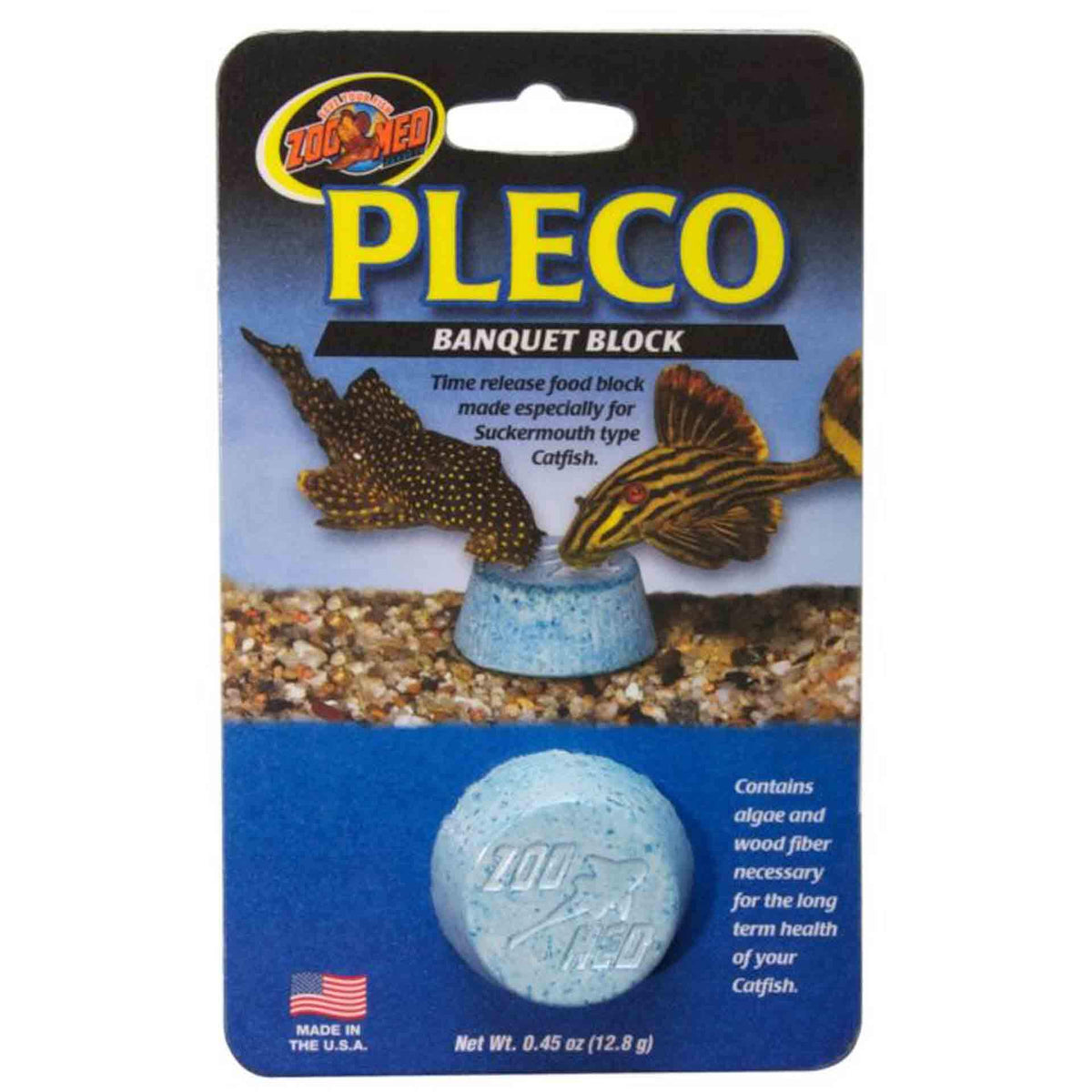 Zoo Med Pleco Banquet Feeding Block - Regular (1 Block) 7 days