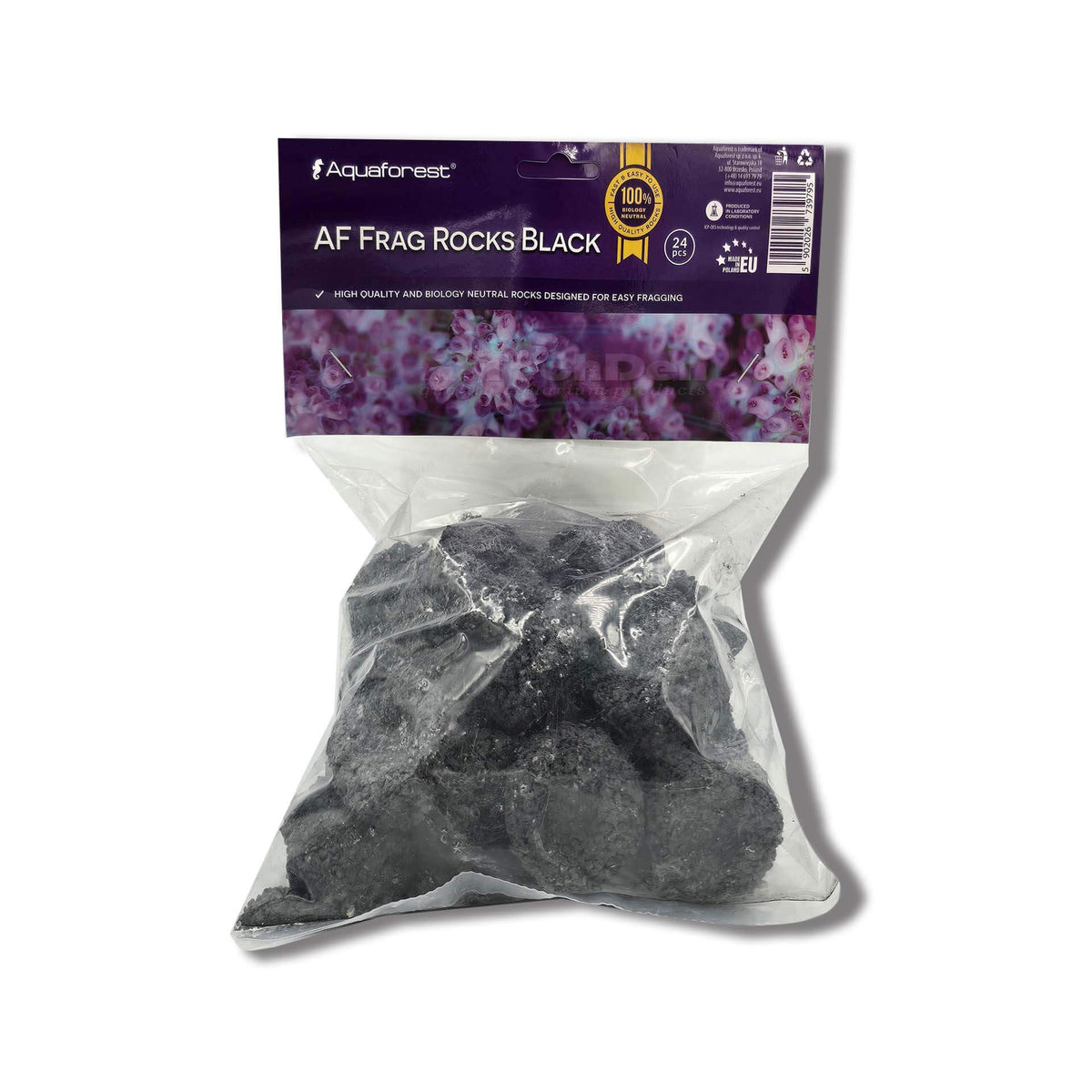 Aquaforest Frag Rocks 24 Pack - Black