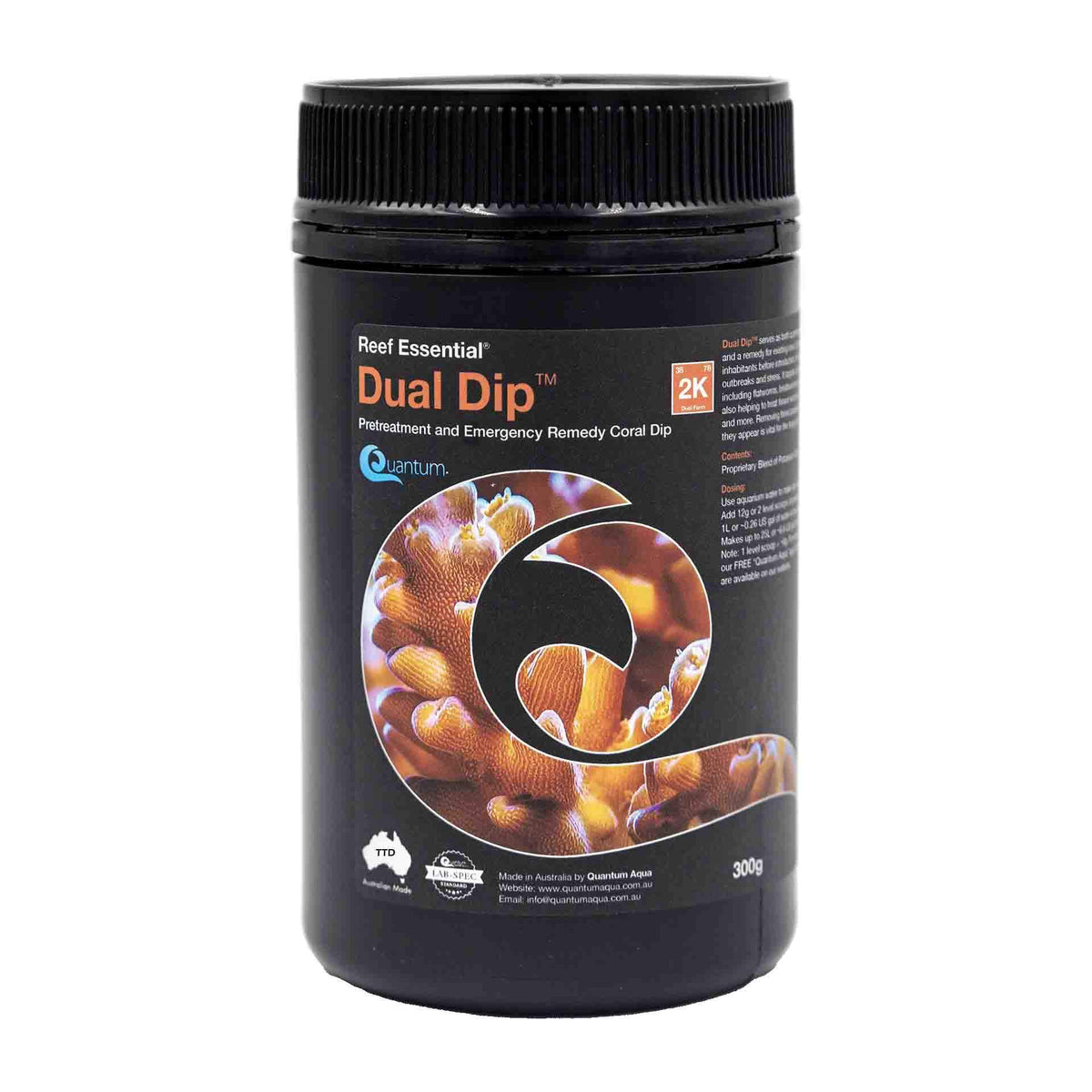 Quantum Reef Essential Dual Dip 300g - Pre-treatment and Emergency Coral Dip