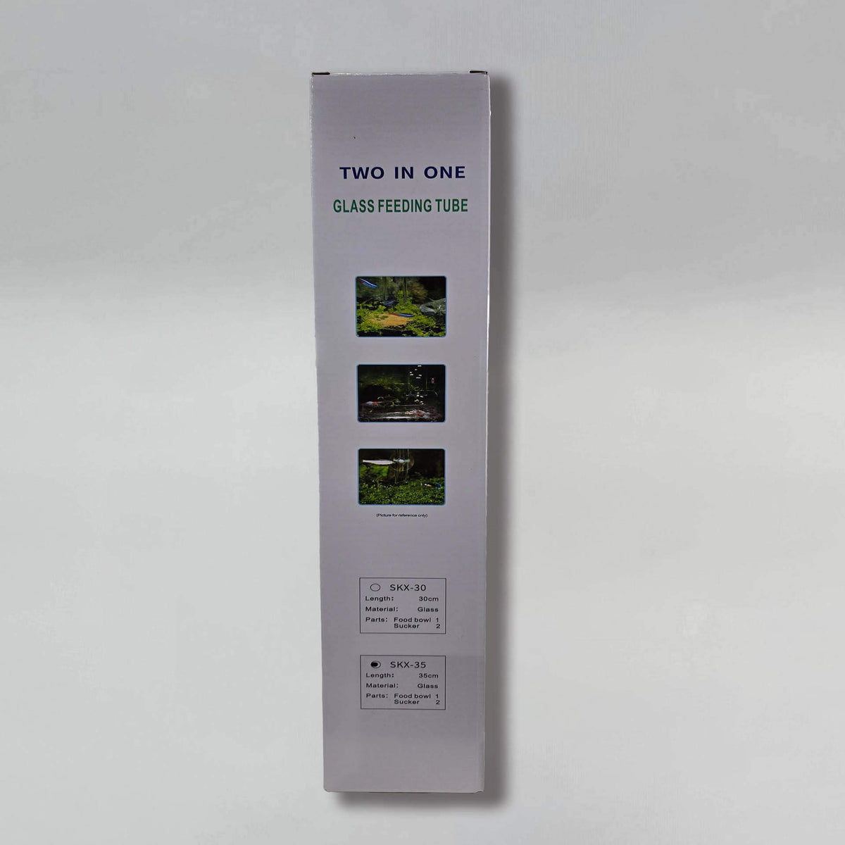 Glass Feeding Tube w/ Dish Combo - 35cm