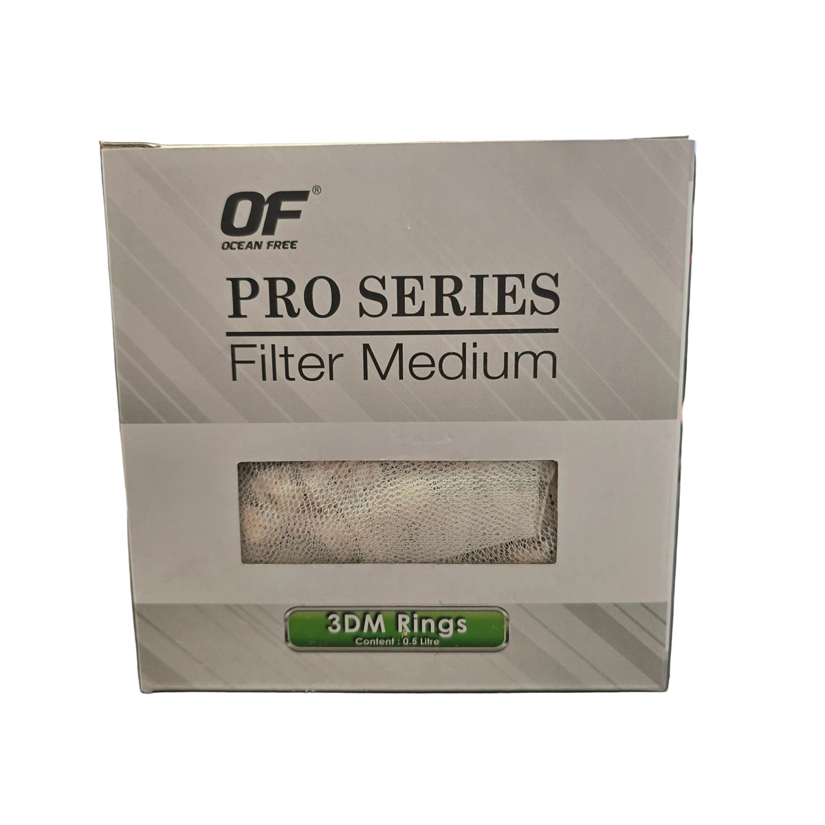 Ocean Free Pro Series 3DM Ceramic Filter Media Rings Medium 0.5ltr (500ml) - 15-17mm